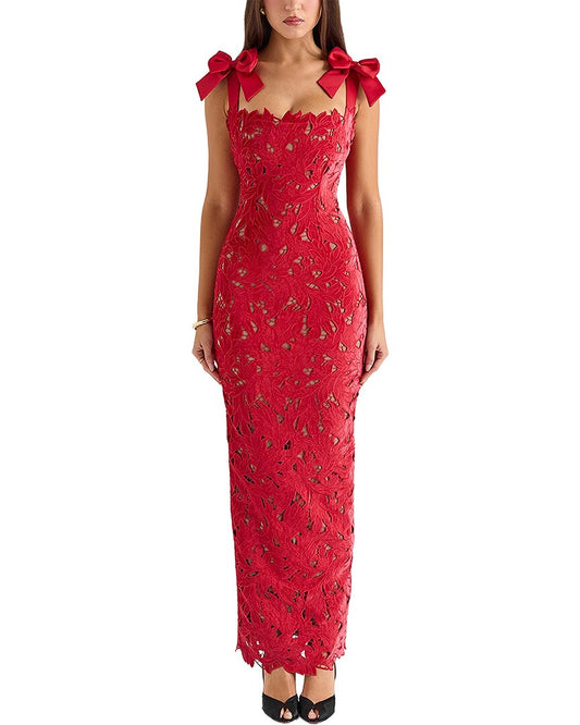 Ariel Tesoro Embellished Maxi Dress