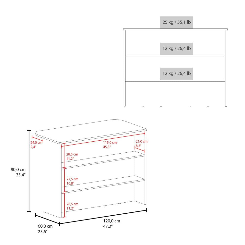 Freestanding Kitchen Island for Dining and Food Prep