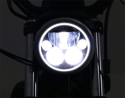 DENALI M7 DOT LED Headlight Module | 7 in. RoundBlack Chrome