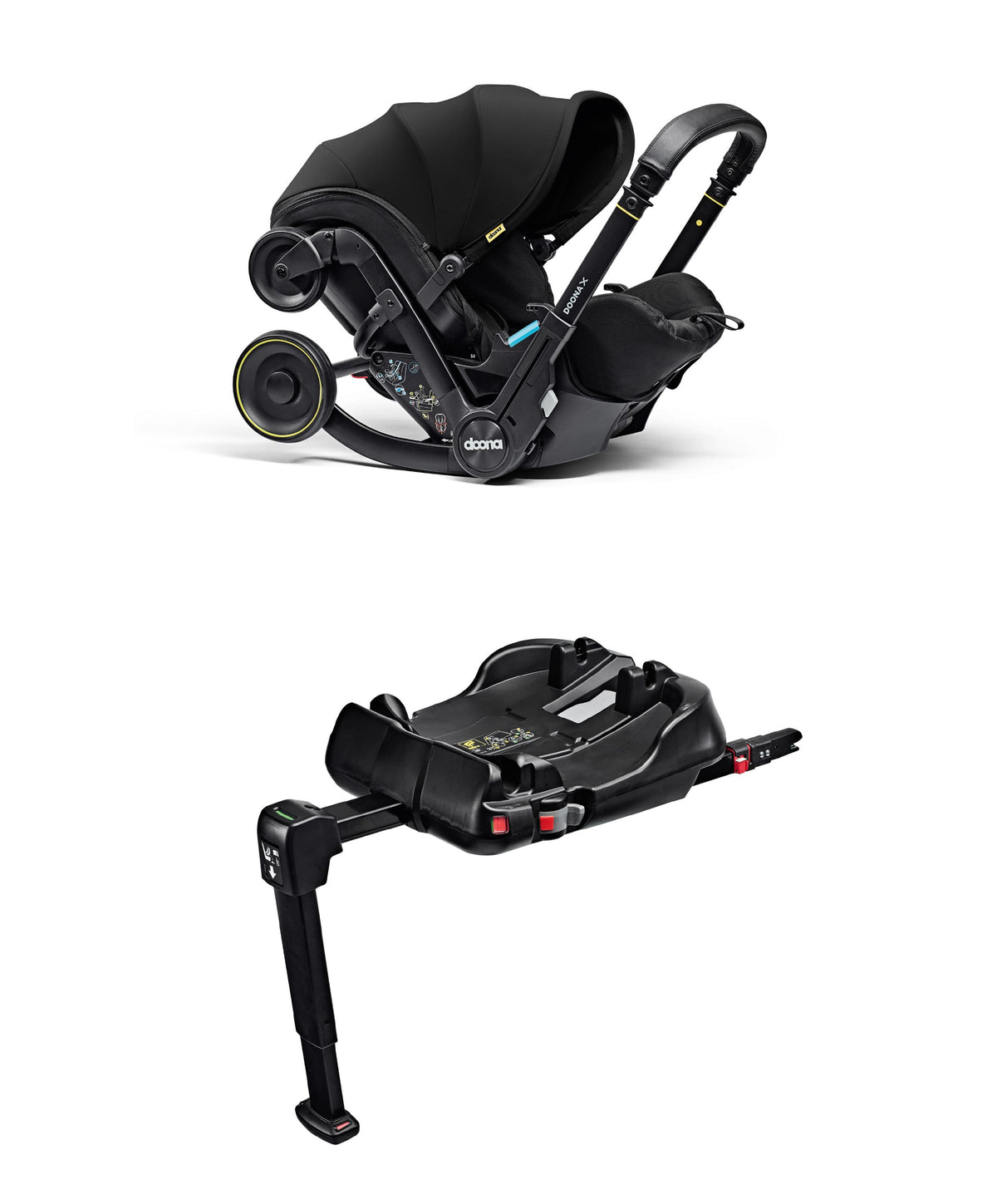 Doona X Car Seat with Stroller & Base - Nitro Black