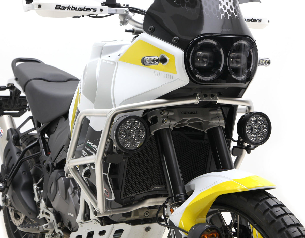 DEANLI Driving Light Mount - OEM Crashbar Adapter - Ducati DesertX