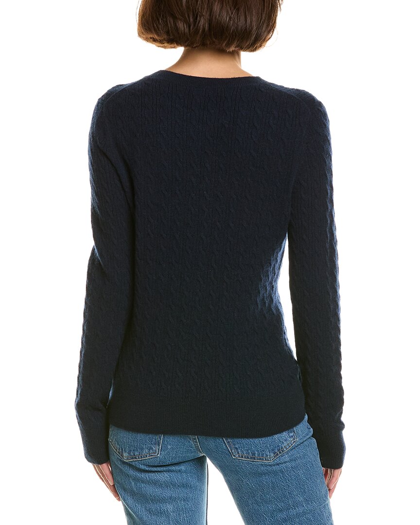 InCashmere Long Sleeve Allover Cable 100% Cashmere Pullover