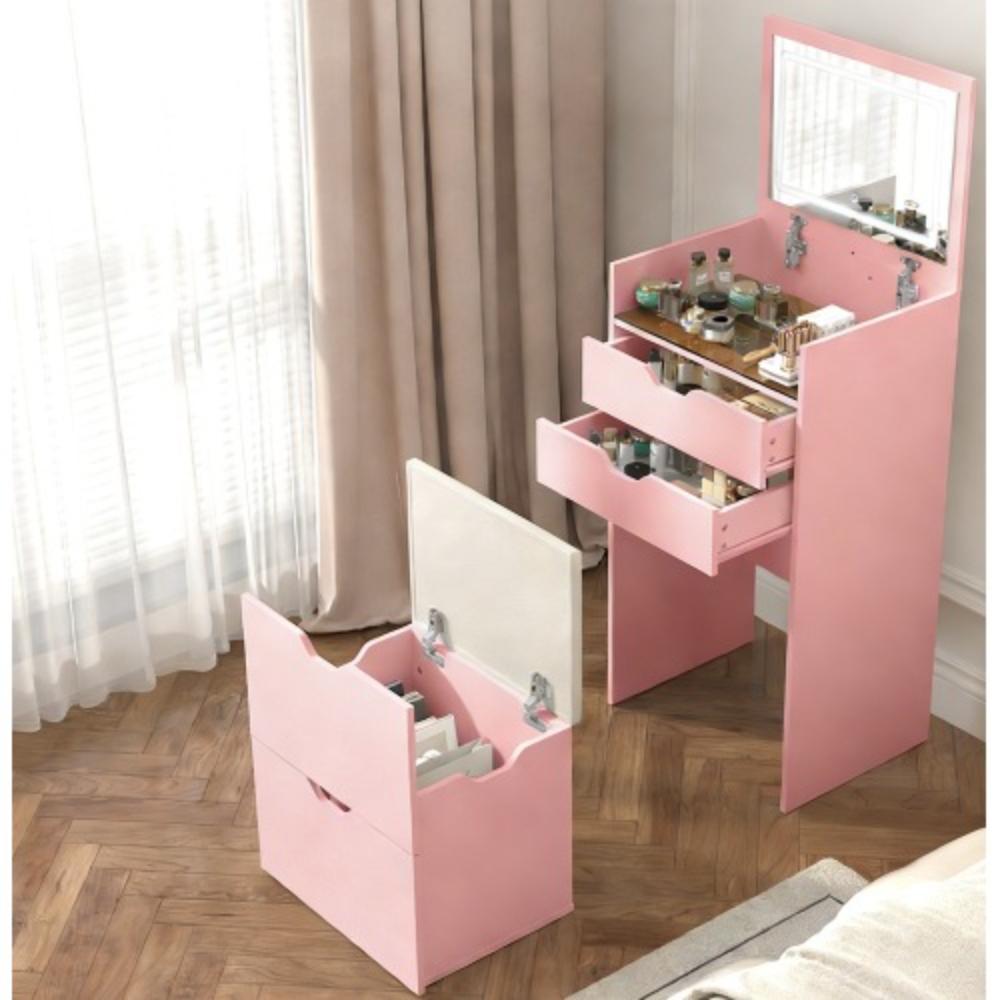Convertible Dressing Table with Two Sliding Drawers