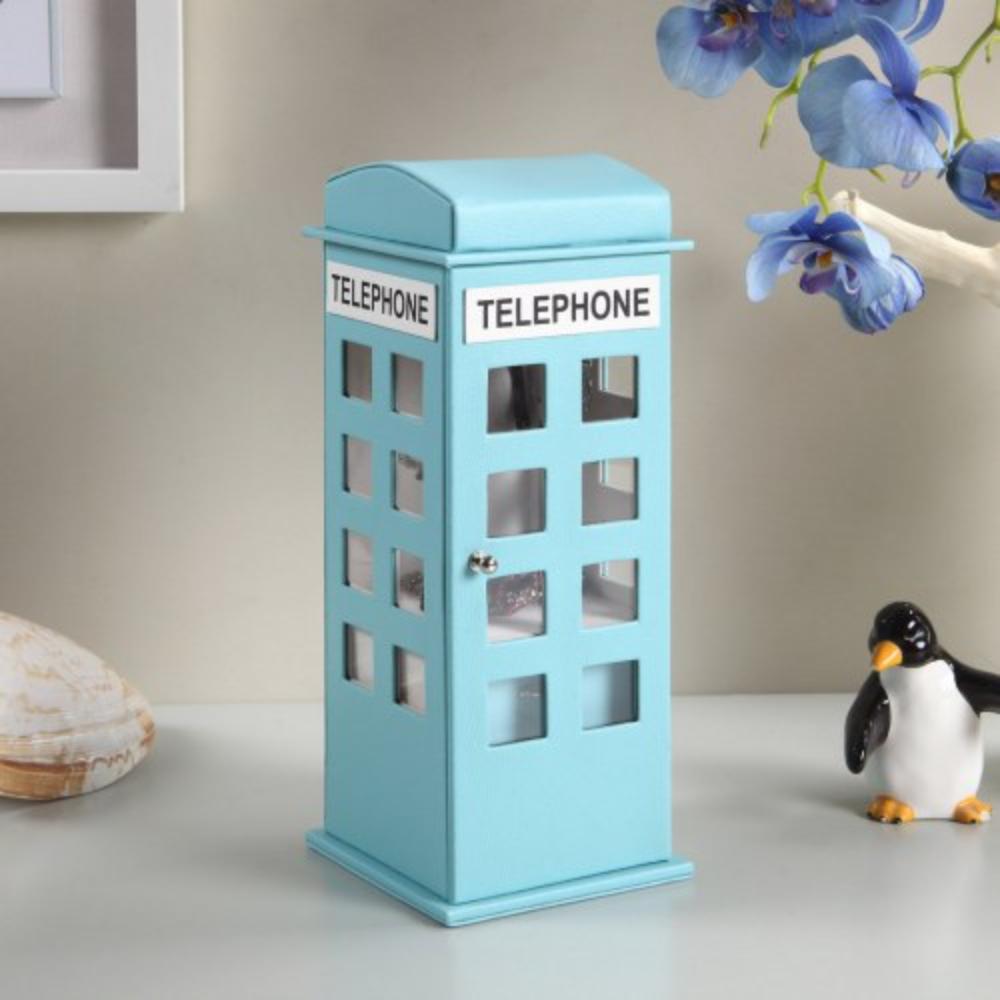 Telephone-Shaped Jewelry Case with Dual Storage Drawers