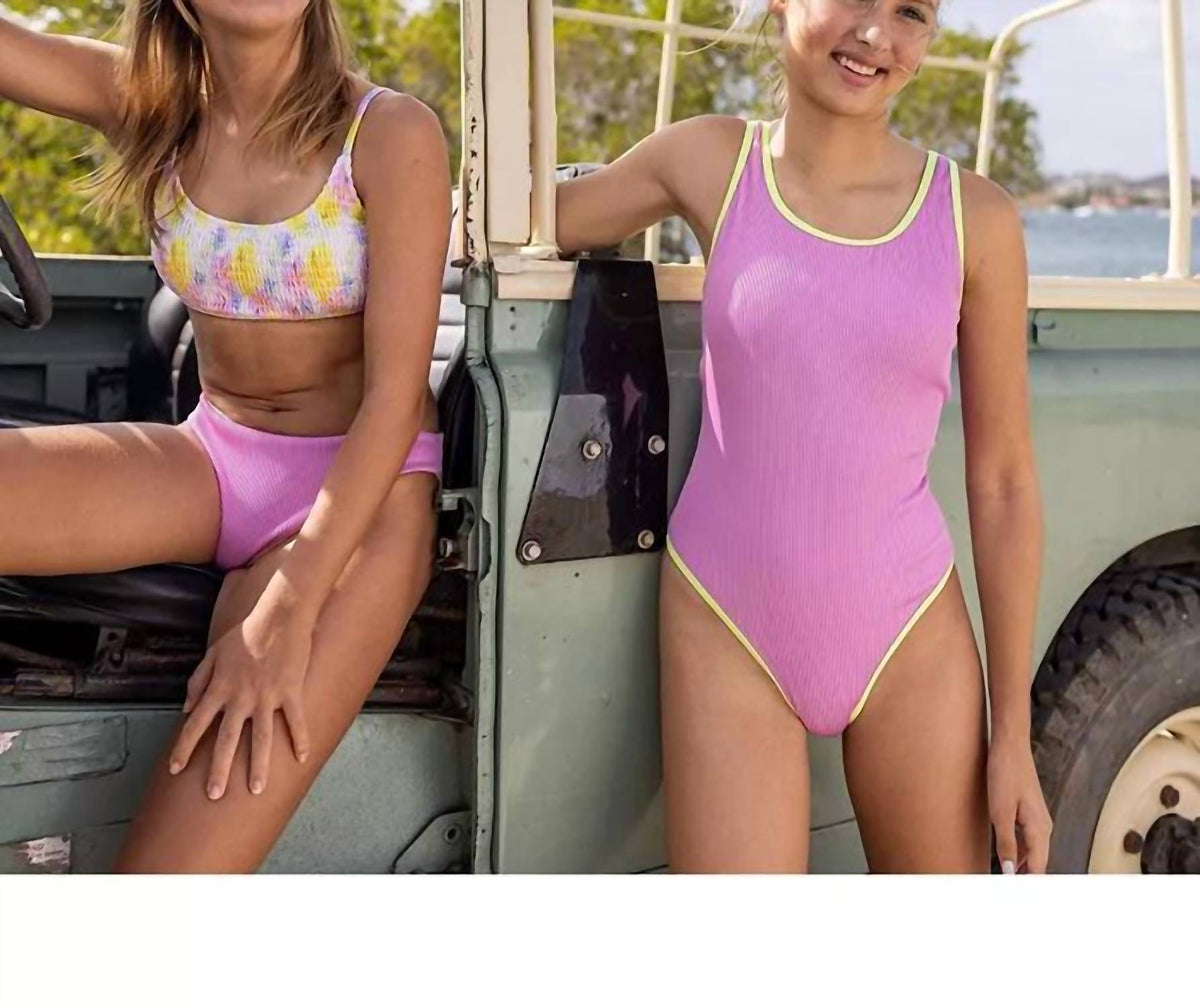 Girls' Aloha Vacay Bikini Set In Lilac Multi