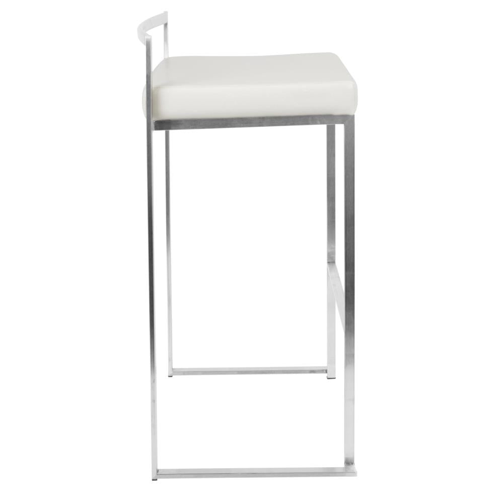 Stackable Upholstered Barstools with Welded Frames