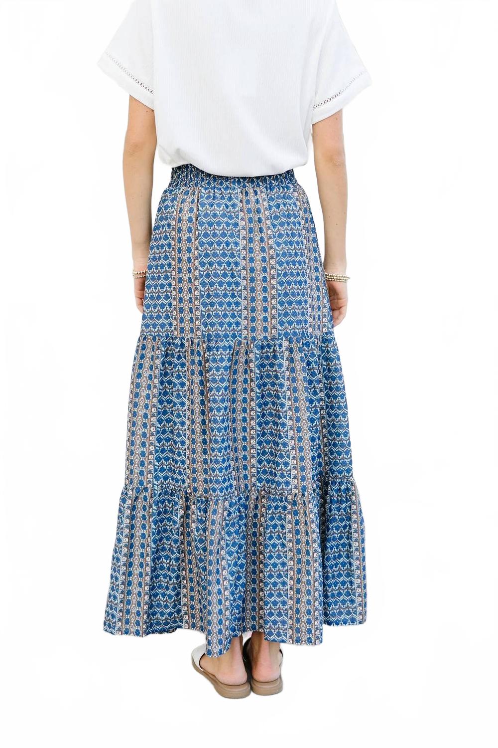 Ainara Maxi Skirt - Plus In Blue
