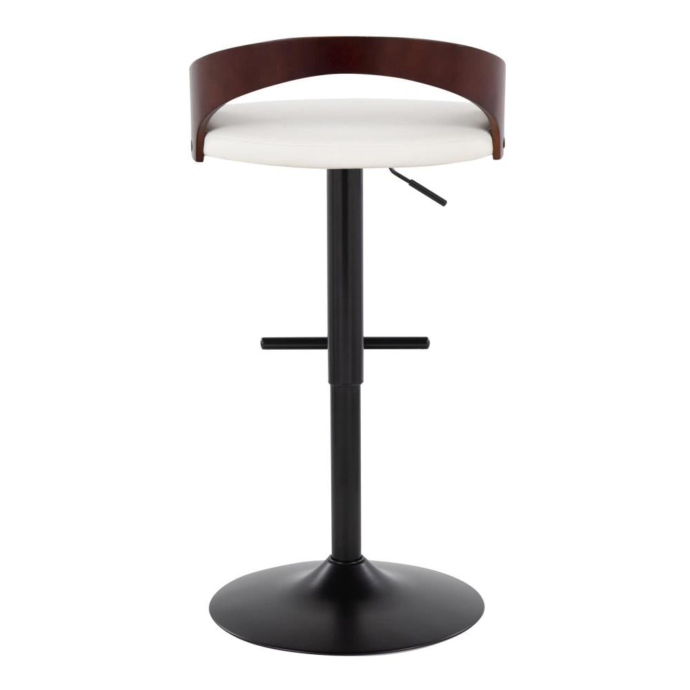 Modern Barstools with Cushioned Seats and Metal Bases