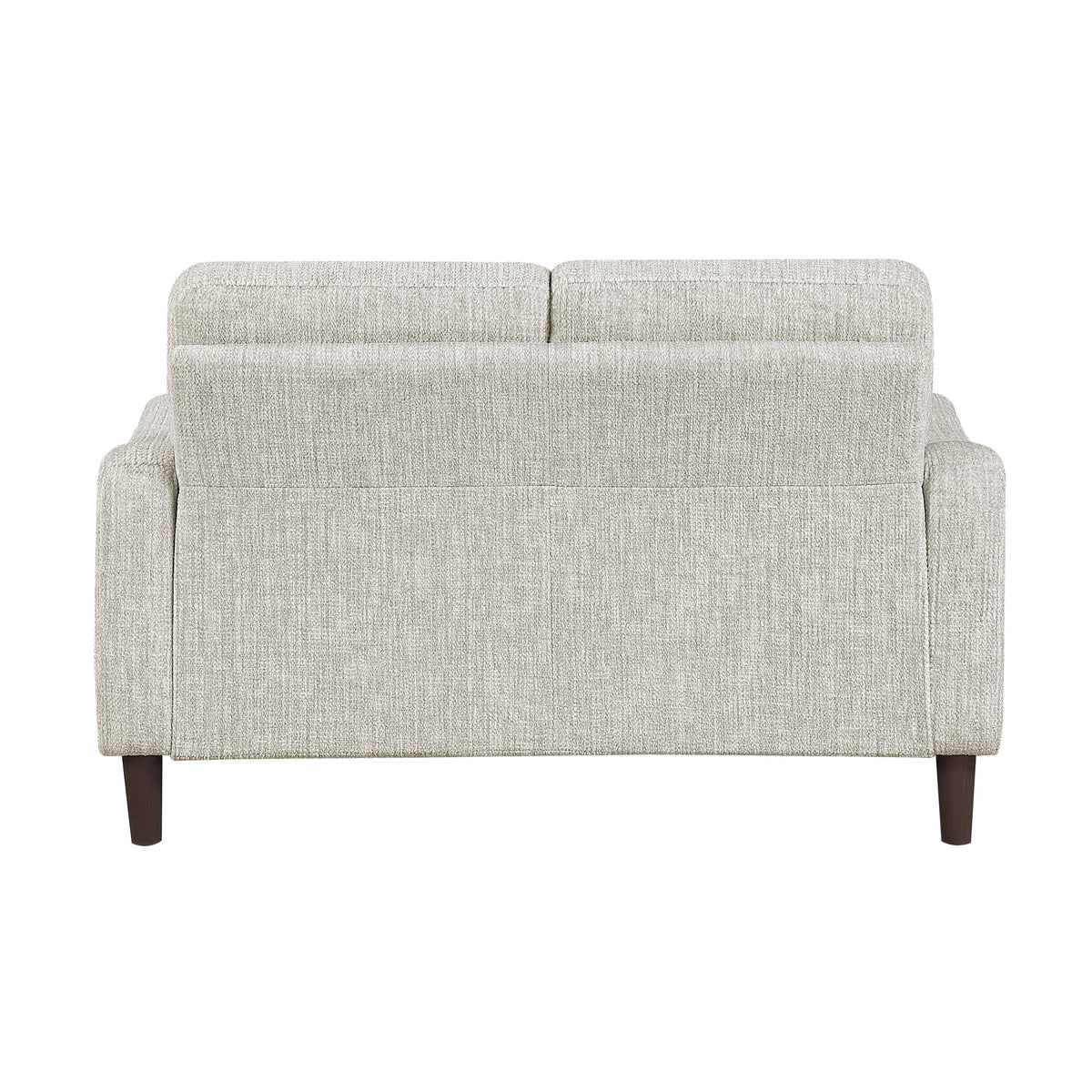 Classic Modern Loveseat Sofa with Chenille Fabric and Sturdy Solid Wood Frame