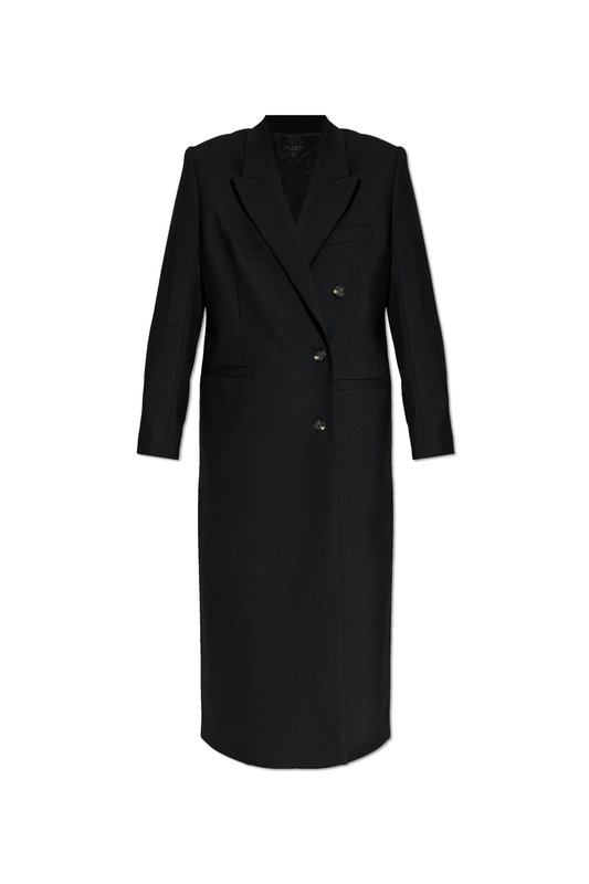 Single back-vent coat