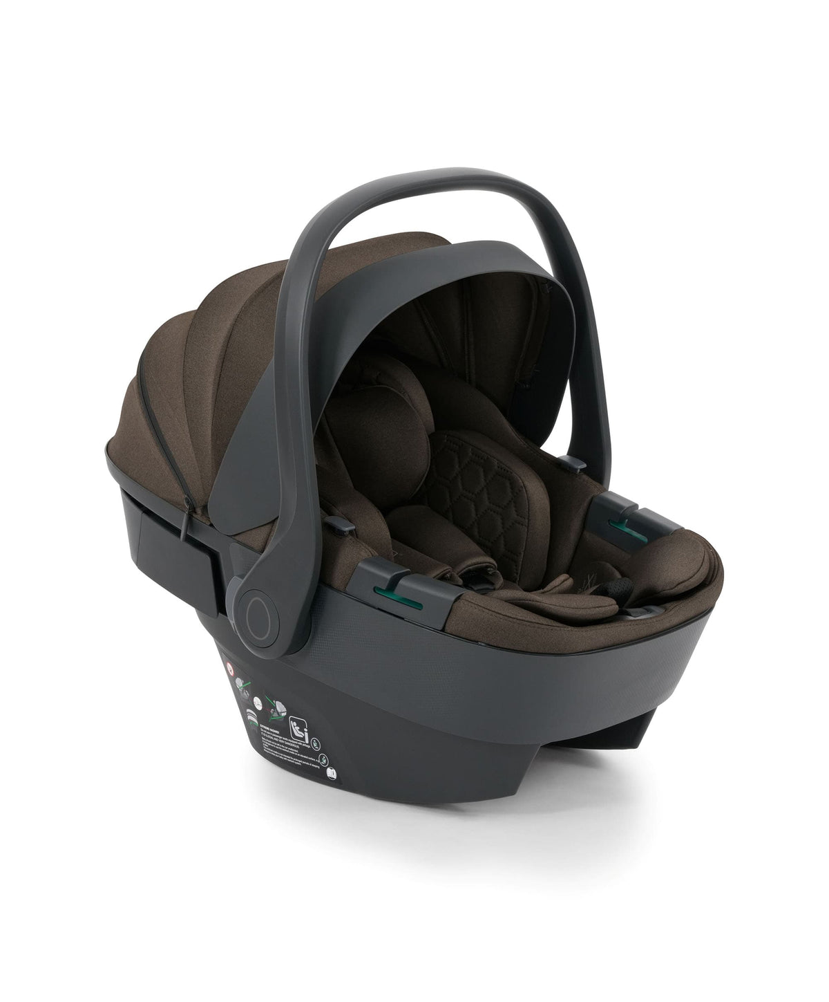 egg3 Pushchair Bundle with Shell 360 Car Seat - Chocolate Velvet