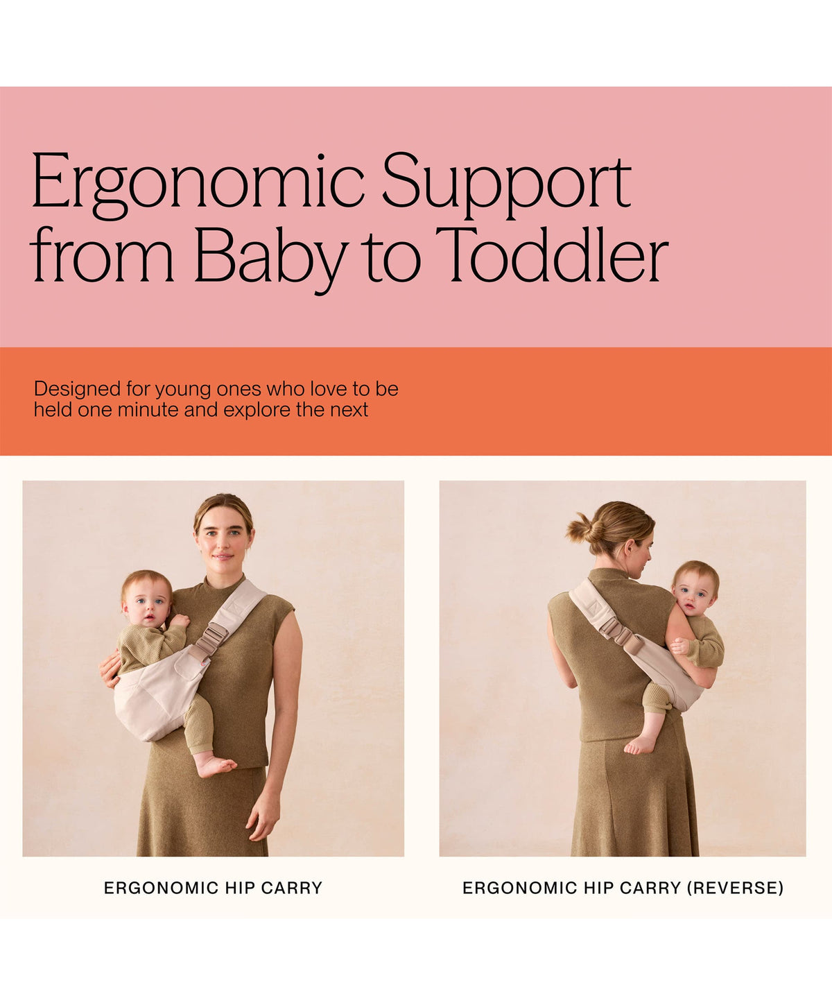 Ergobaby Upsie Sling Carrier- Natural Beige