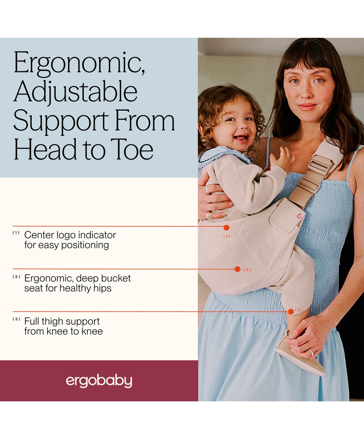 Ergobaby Upsie Sling Carrier- Natural Beige