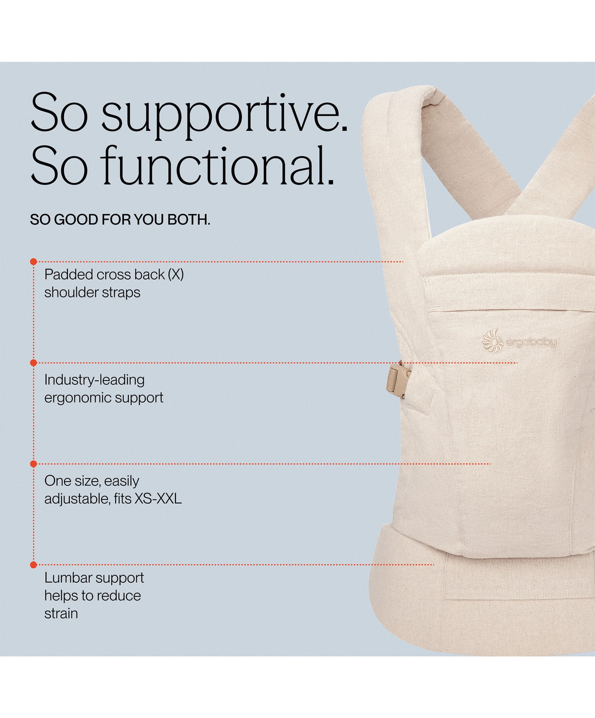 Ergobaby Omni Lite Baby Carrier -  Linen Beige