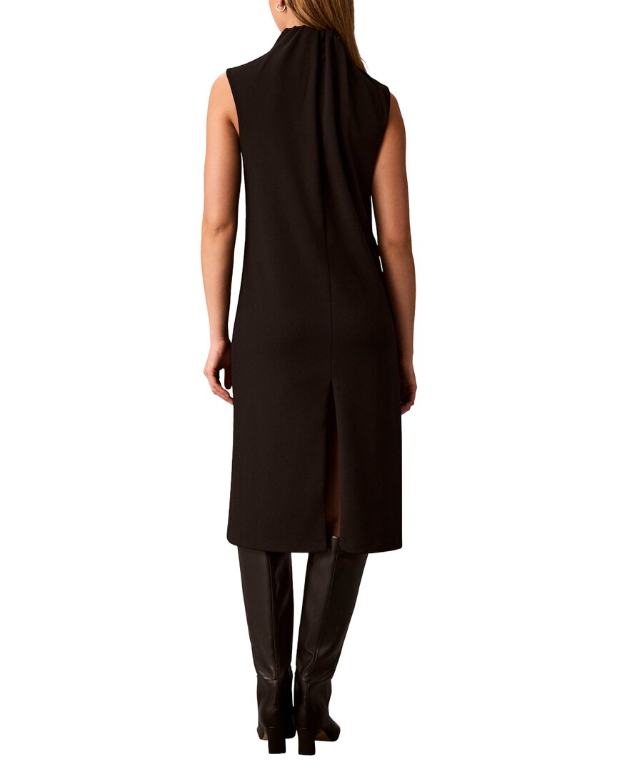 Calvin Klein Gathered Neck Midi Dress