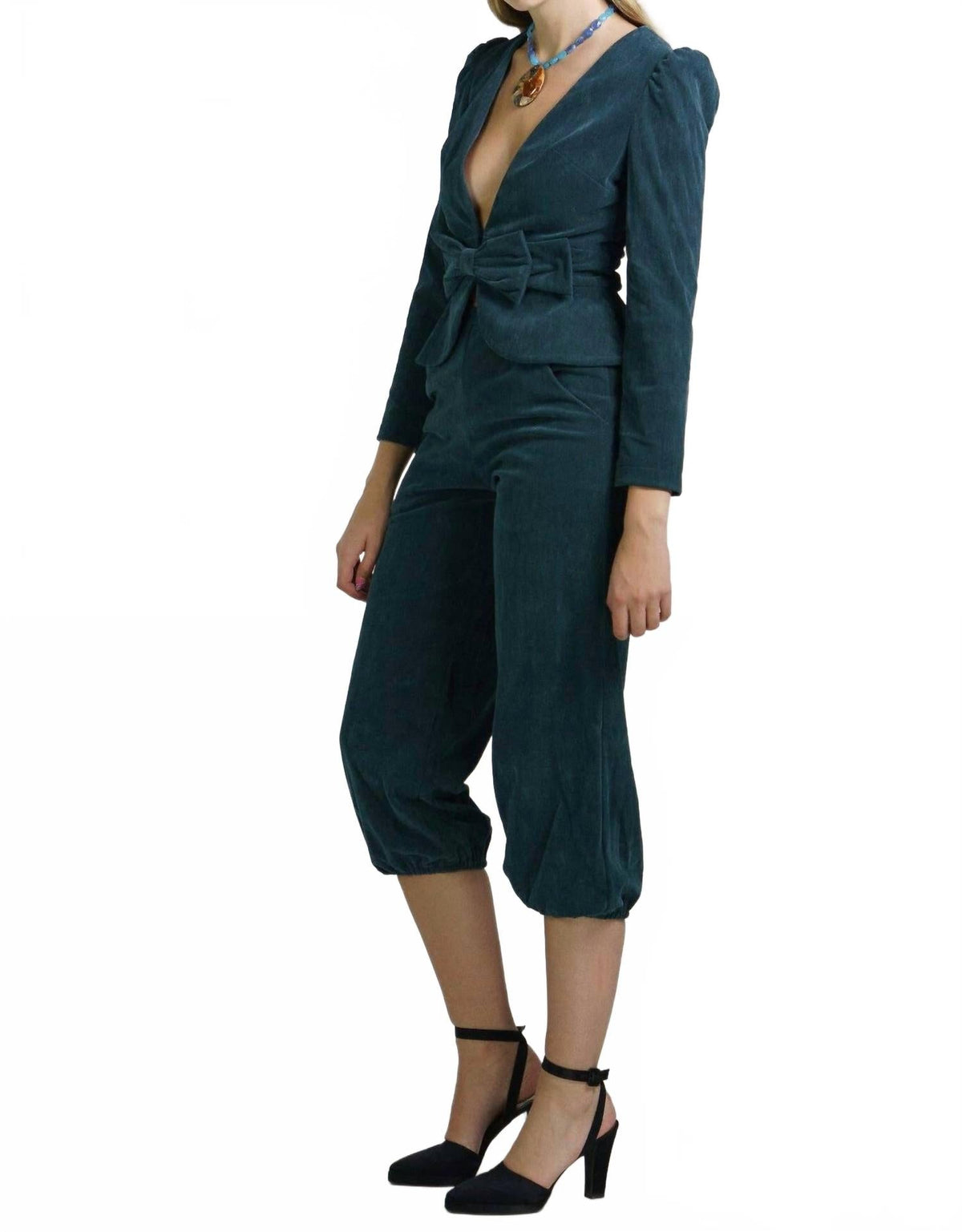 Velvet Antonina Jacket In Teal