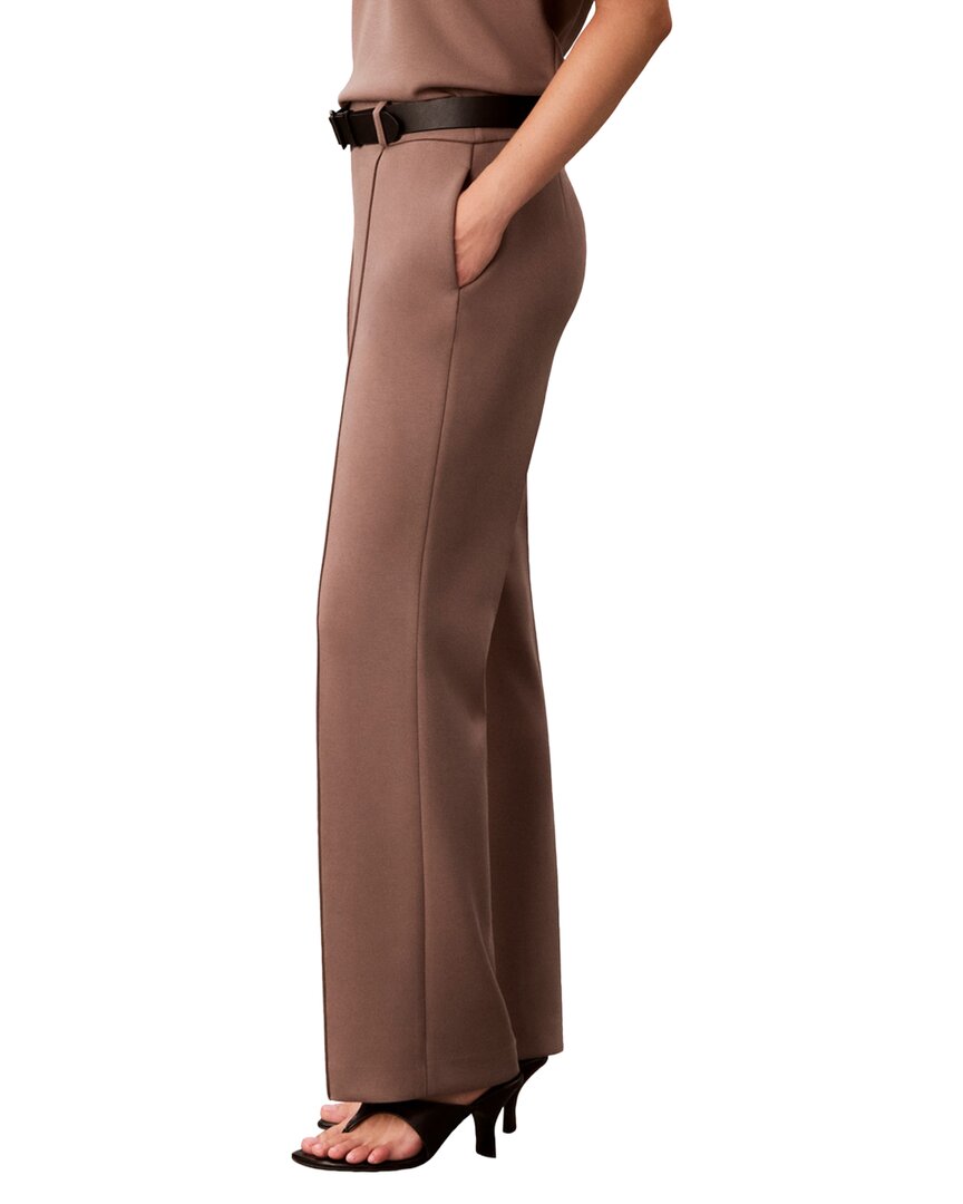 Calvin Klein Pull On Belted Pintuck Trouser