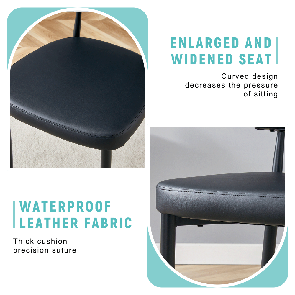 Contemporary Curved Back Side Chairs