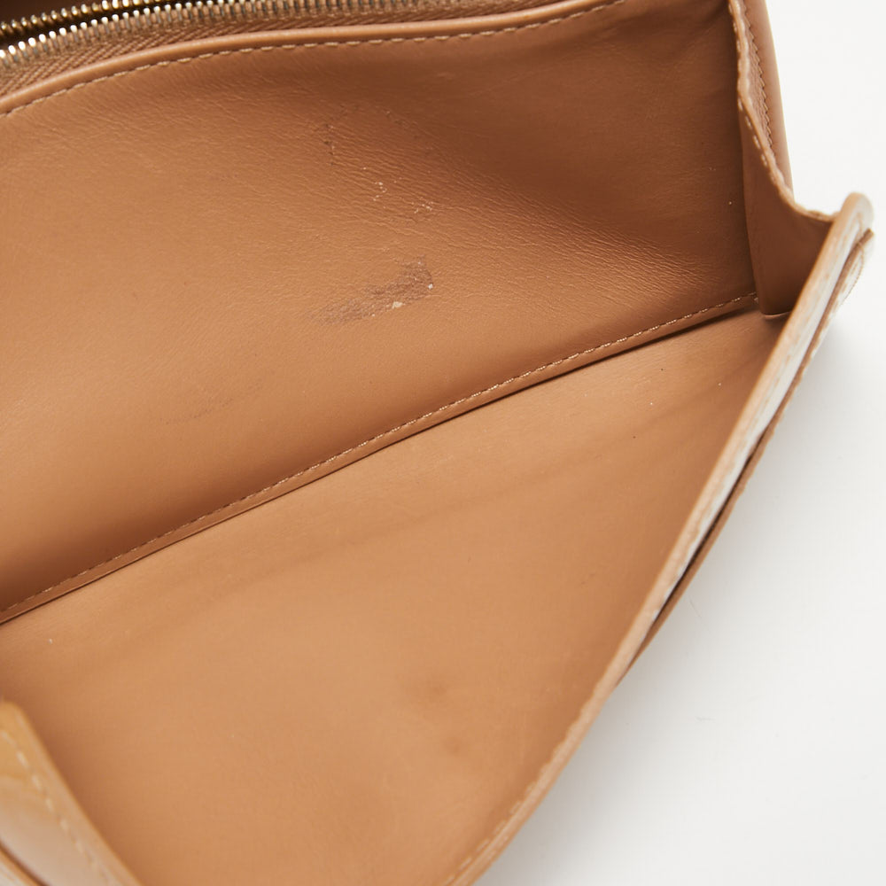 Louis Vuitton Sarah Beige Patent Leather Wallets