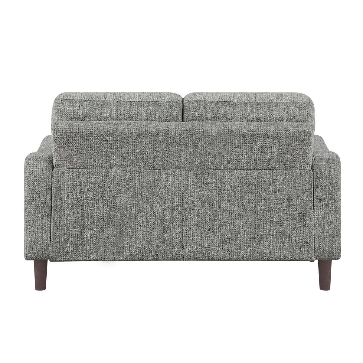 Modern Living Room Loveseat with Plush Chenille Fabric and Pocket Coil Support
