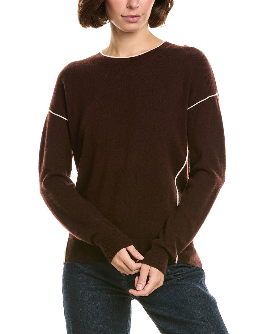 InCashmere Seam Detail Wool & Cashmere-Blend Pullover