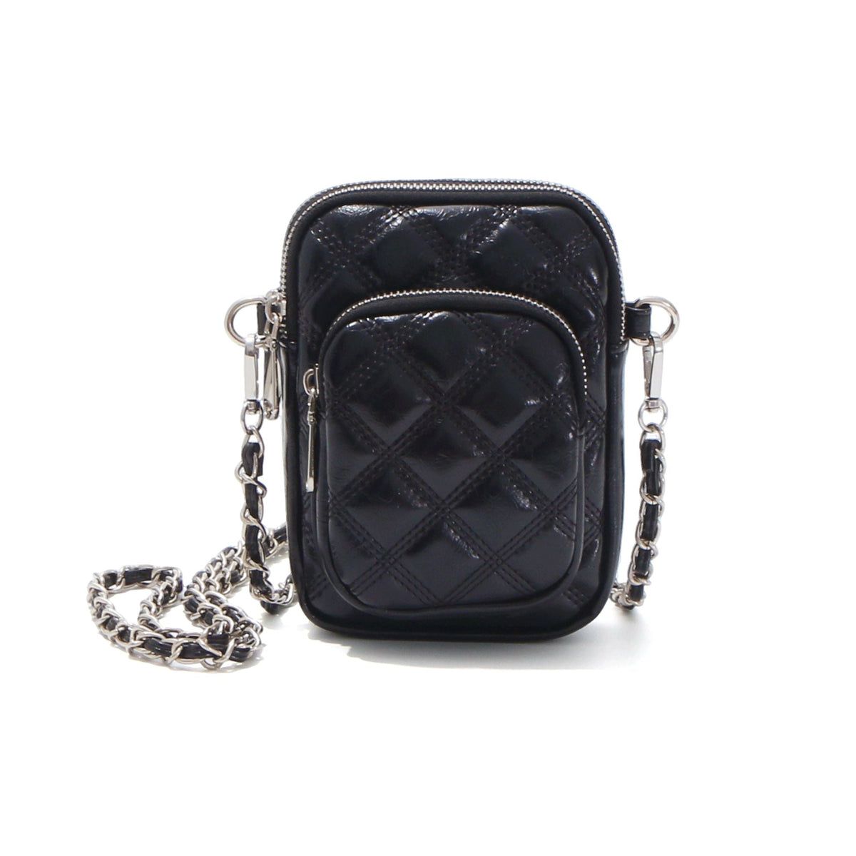 Adornia Black Cushion Quilted Shoulder Bag