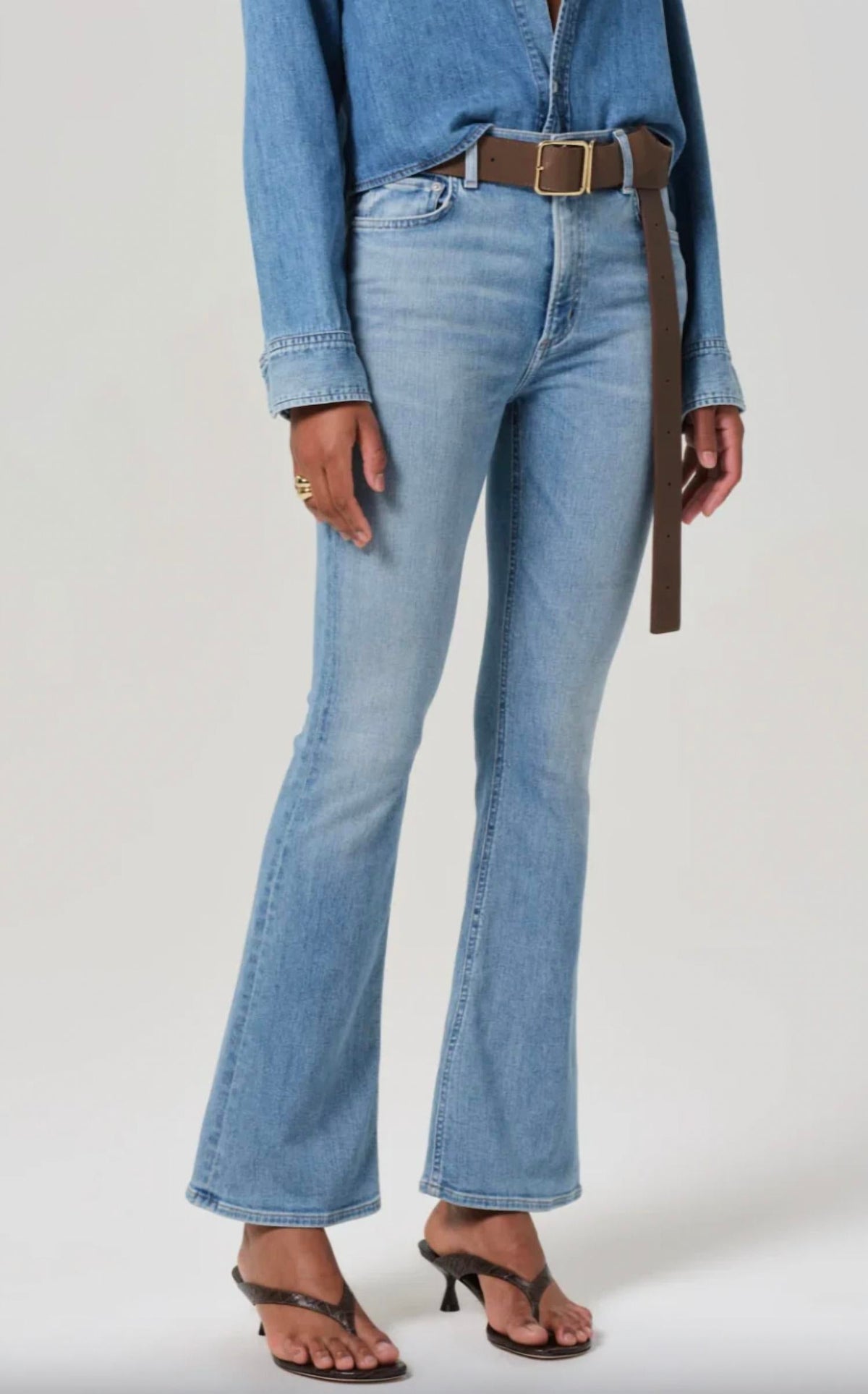 Lilah High Rise Bootcut Jean In Tahiti