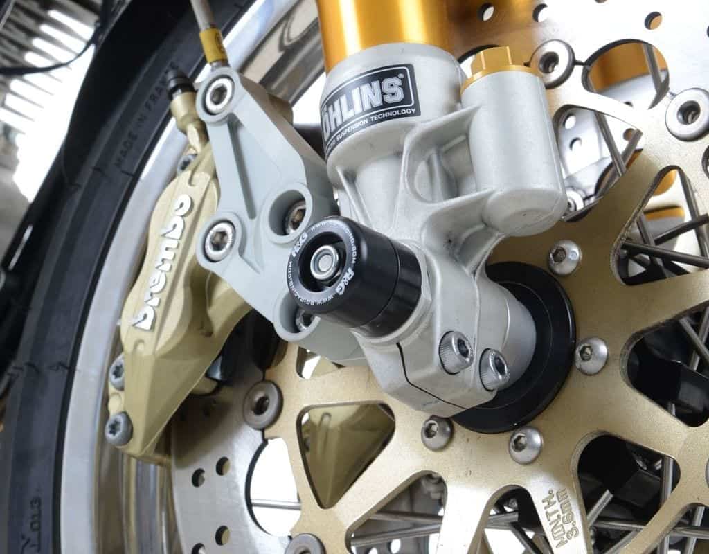R&amp;G Racing Front Axle Sliders Fork Protectors for Norton Commando 961 Sport