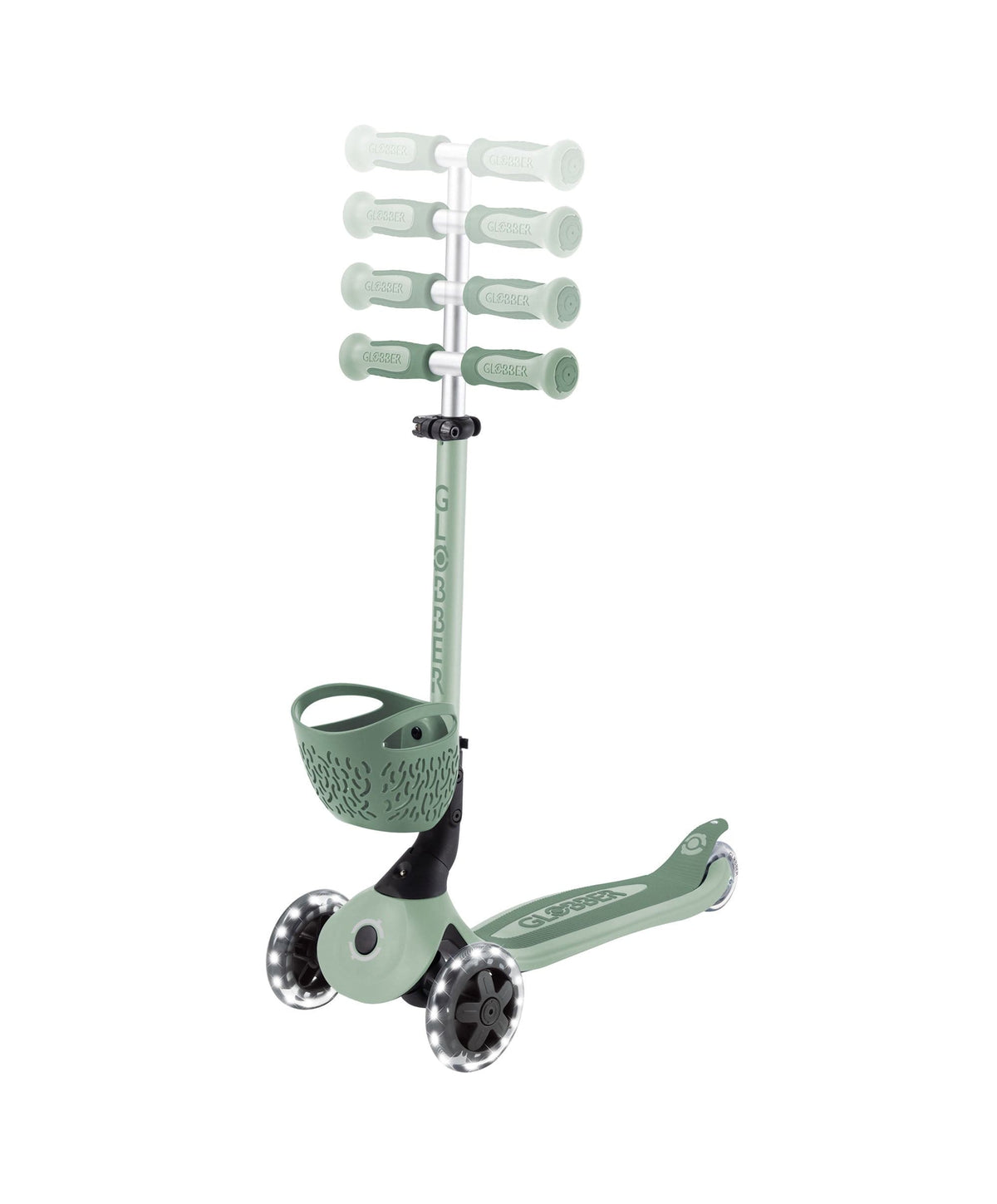 Globber Go Up Baby 360 Lights Scooter – Sage