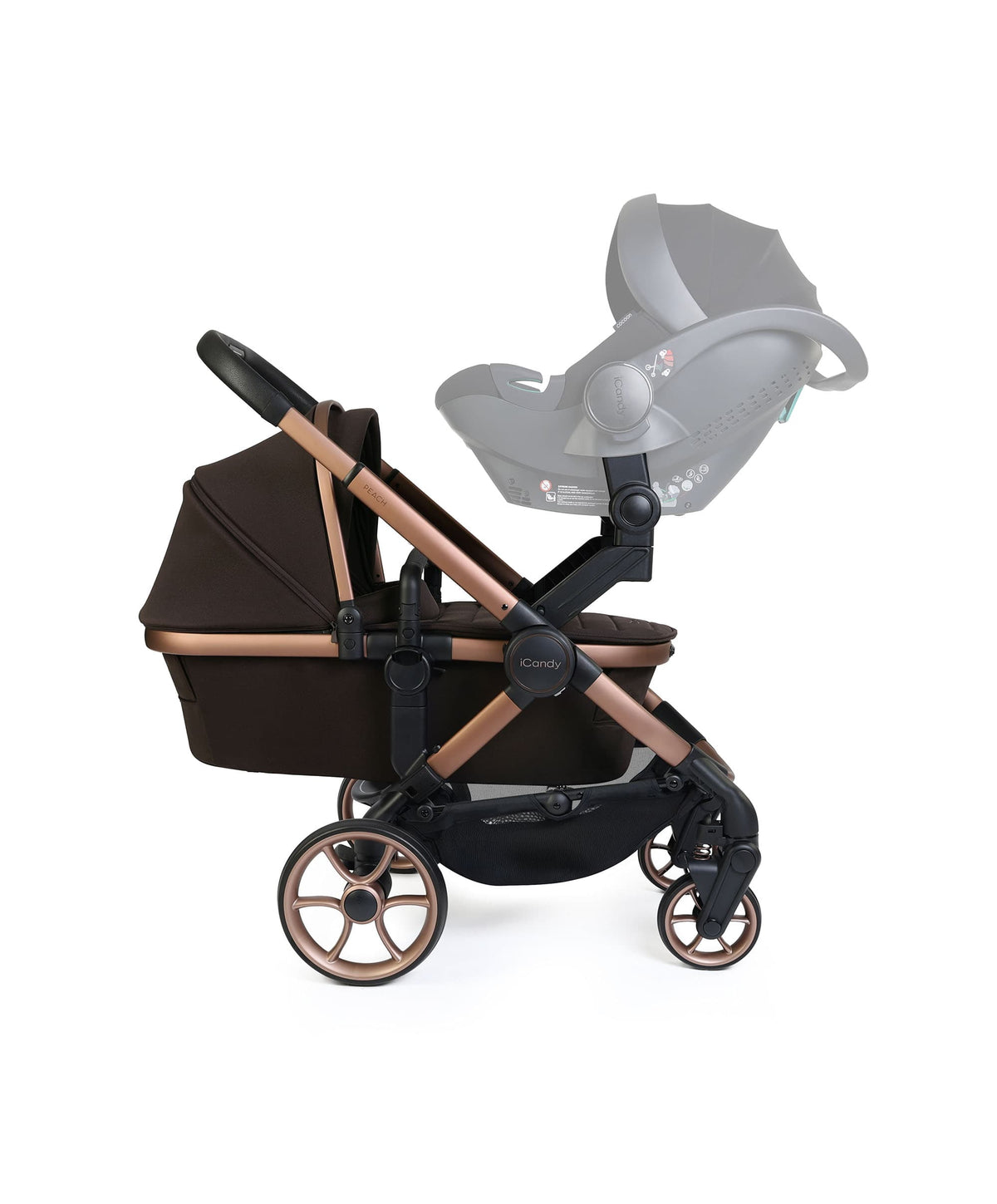 iCandy Peach 8 Twin Complete Pushchair Bundle - Pecan