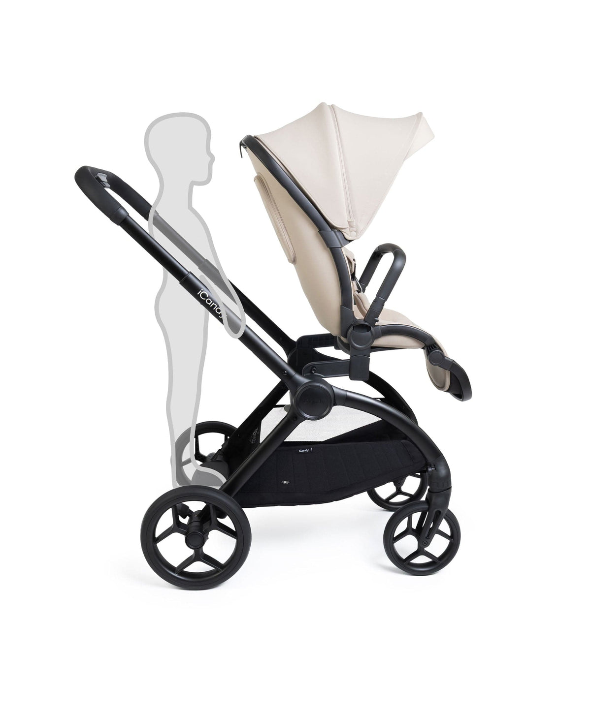 iCandy Core 2 Pushchair Bundle With Cybex Cloud T Plus Car Seat & Base - Sandstone