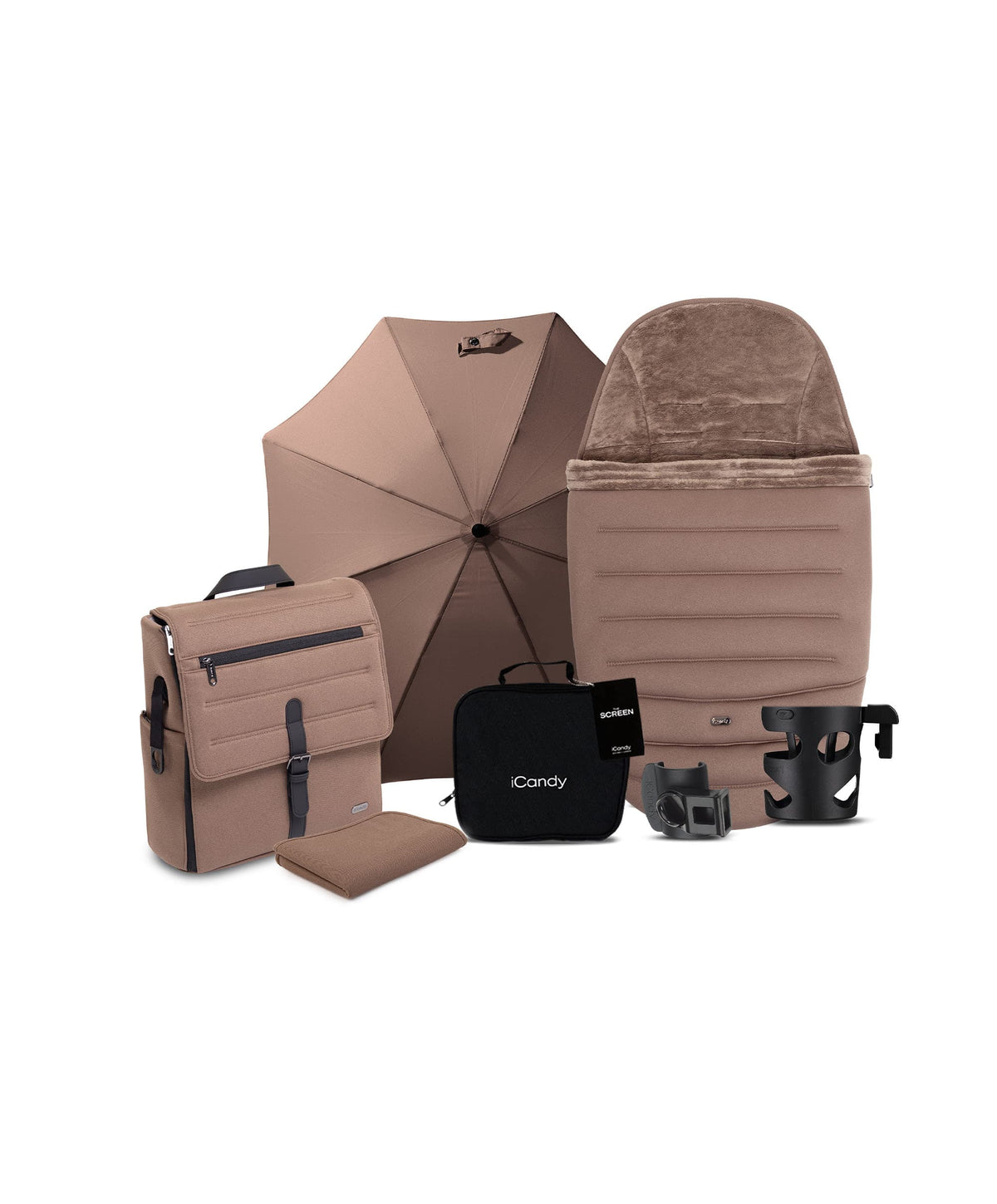 iCandy Peach 8 Complete Pushchair Bundle with Cybex Cloud T i-Size Rotating Baby Car Seat - Coco