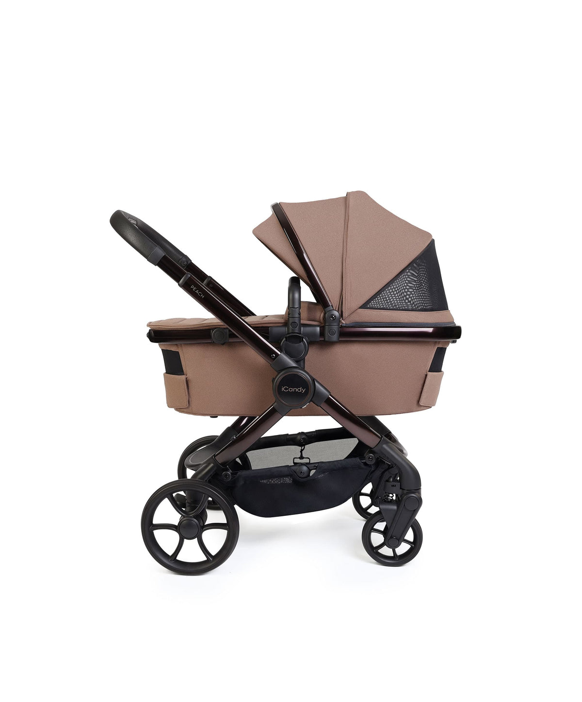 iCandy Peach 8 Complete Pushchair Bundle with Cybex Cloud T i-Size Rotating Baby Car Seat - Coco