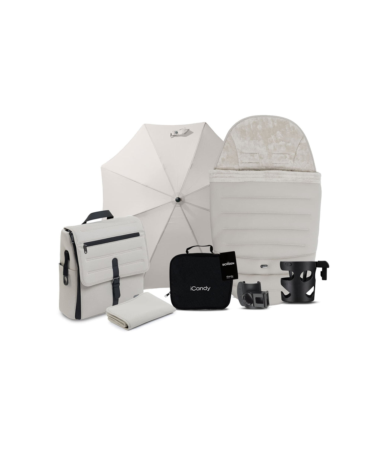 iCandy Peach 8 Complete Pushchair Bundle with Cocoon 360 Car Seat - Taupe