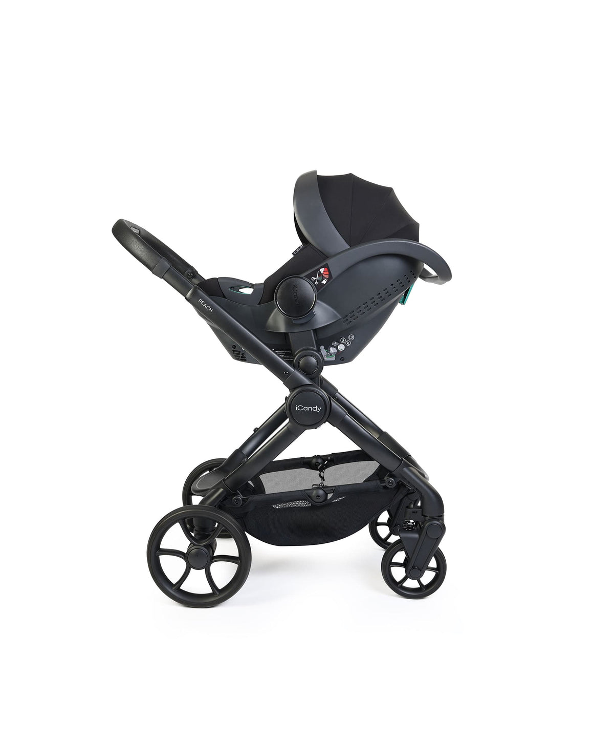 iCandy Peach 8 Complete Pushchair Bundle with Cocoon 360 Car Seat - Taupe