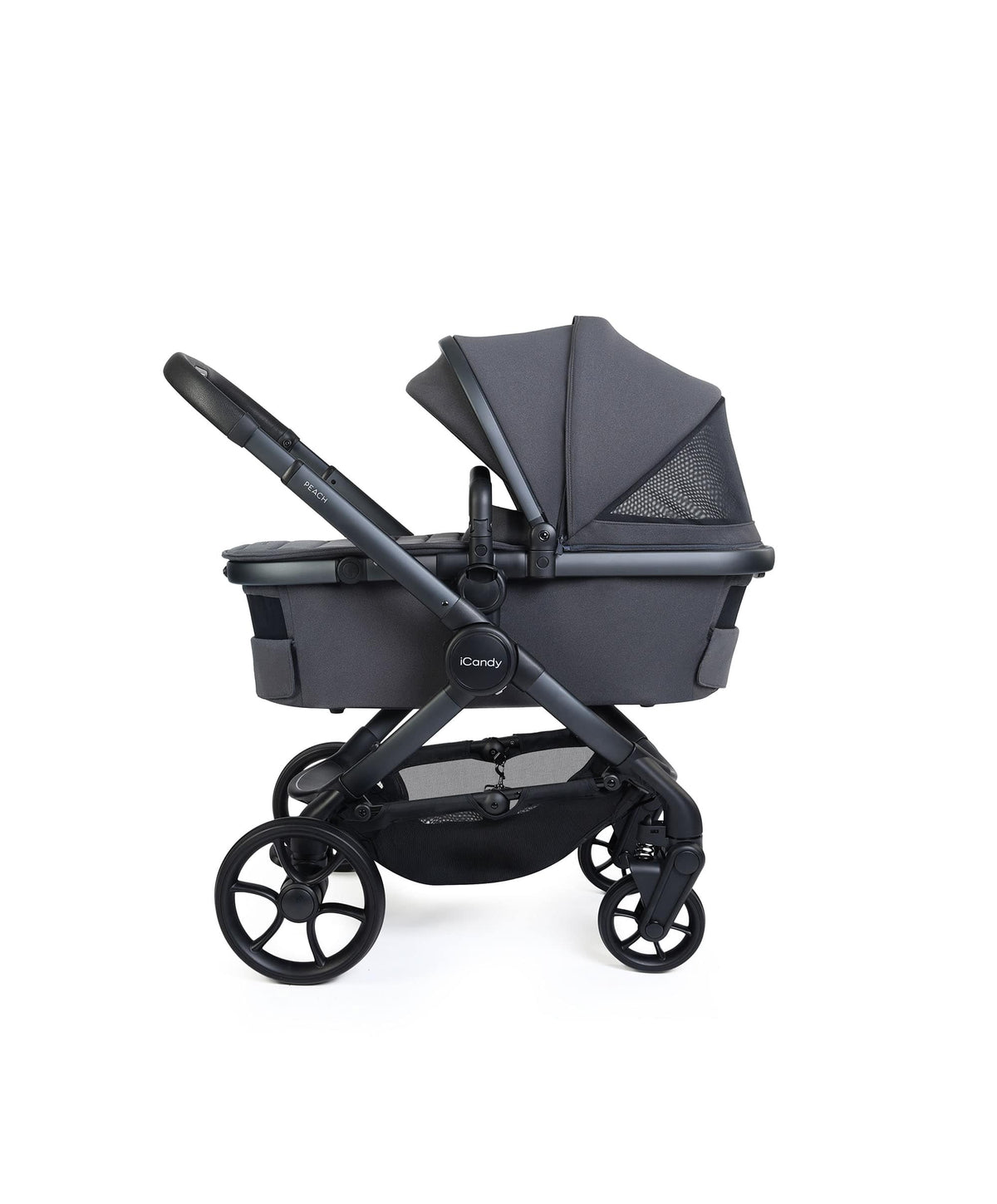 iCandy Peach 8 Complete Pushchair Bundle with Maxi-Cosi Pebble Slide Pro Car Seat & Base  - Grey