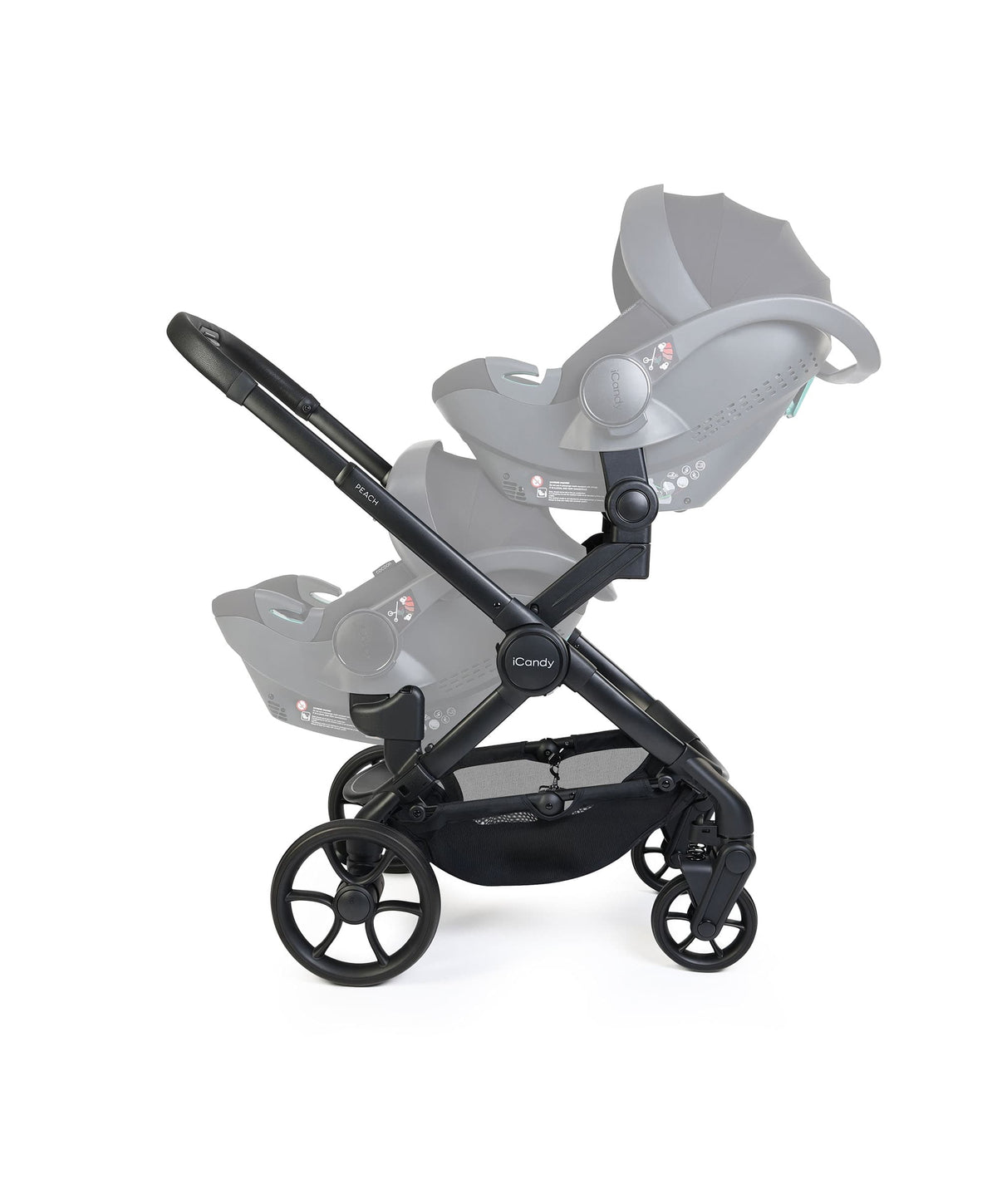 iCandy Peach 8 Twin Complete Pushchair Bundle - Black