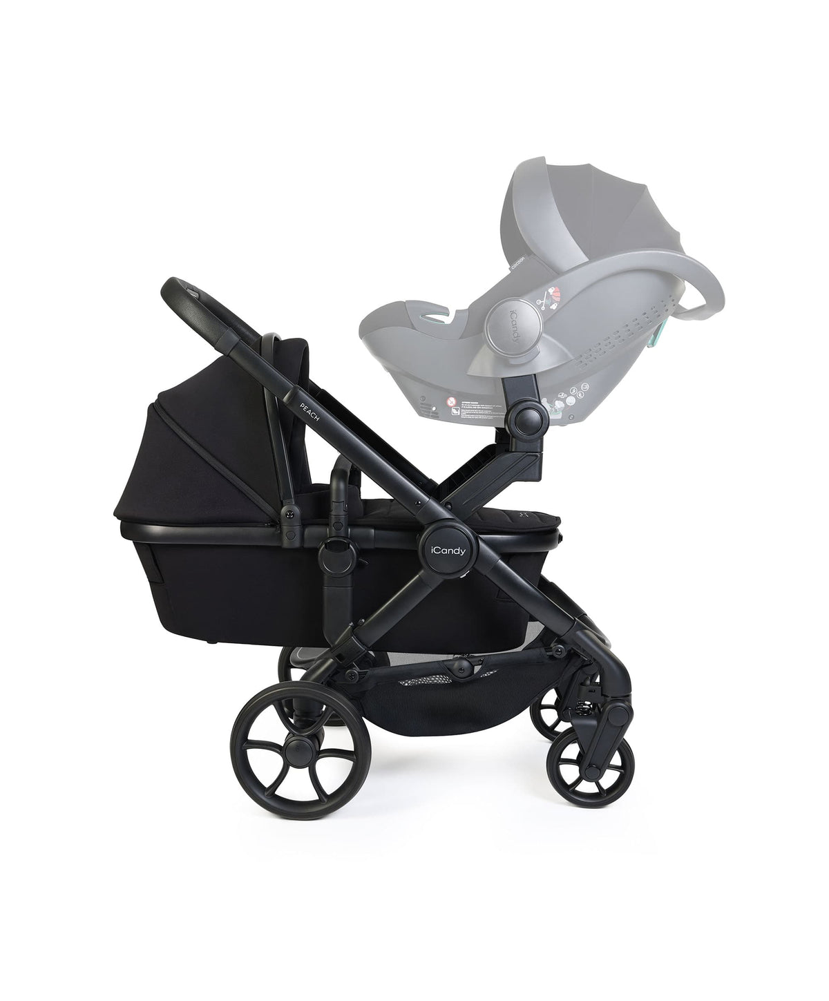 iCandy Peach 8 Twin Complete Pushchair Bundle - Black