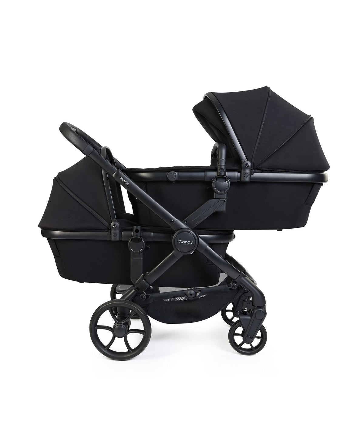 iCandy Peach 8 Twin Complete Pushchair Bundle - Black