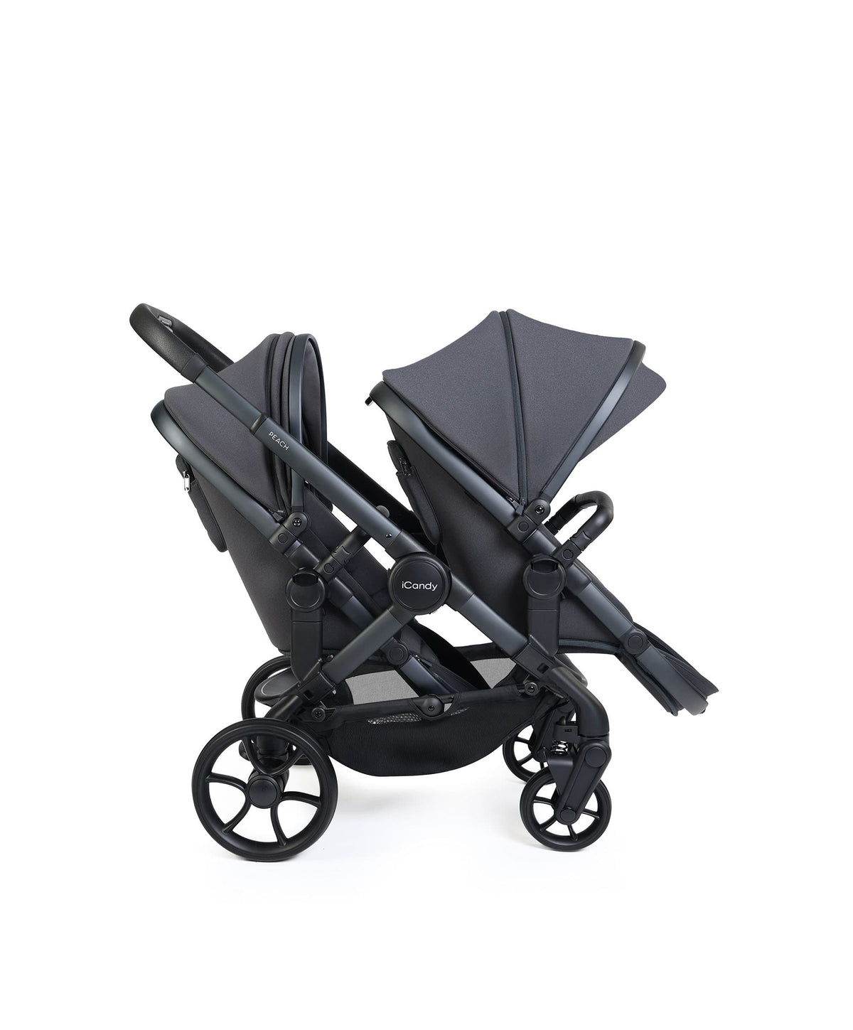 iCandy Peach 8 Twin Complete Pushchair Bundle - Grey