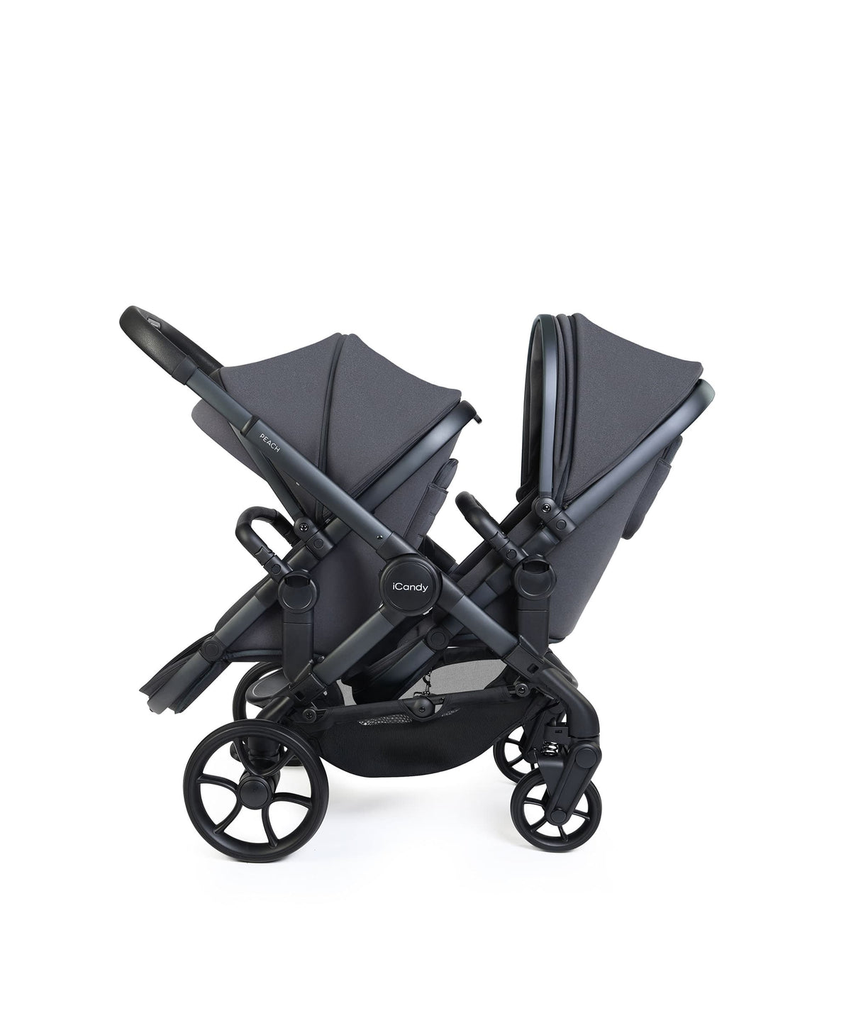 iCandy Peach 8 Twin Complete Pushchair Bundle - Grey