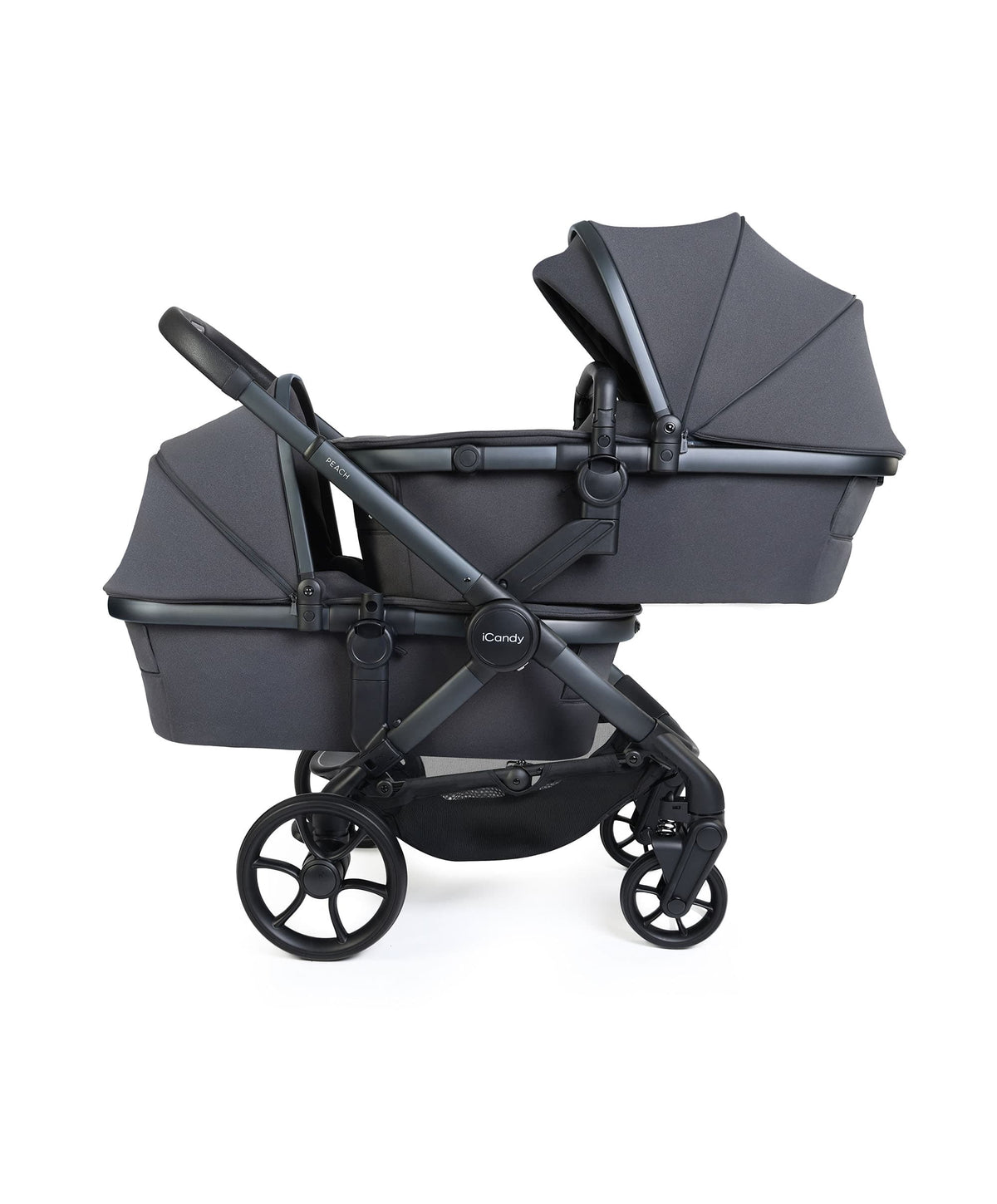 iCandy Peach 8 Twin Complete Pushchair Bundle - Grey