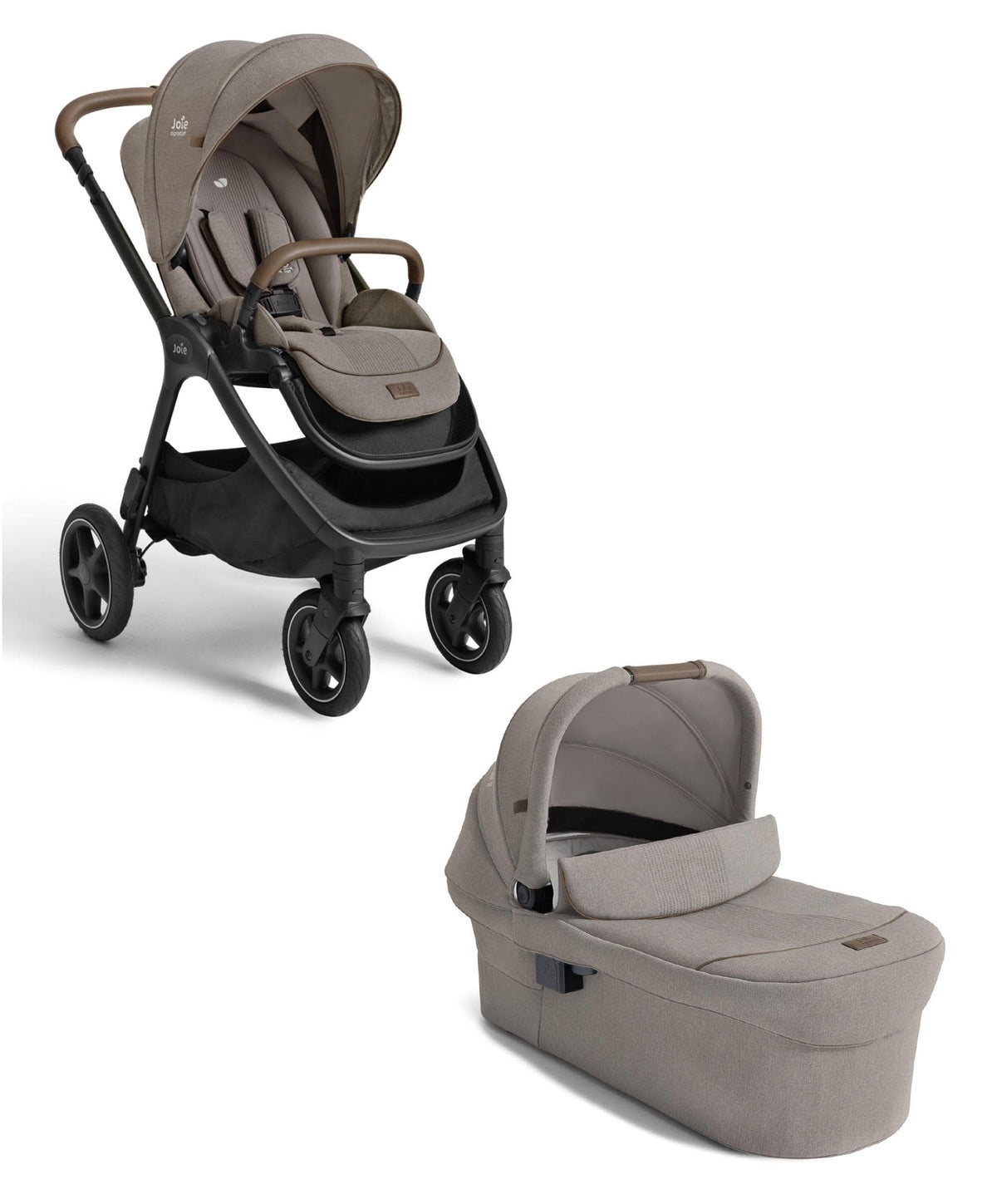 Joie finiti™ 4in1 Signature Pushchair & Ramble XL ™ Signature Carrycot Bundle - Maple