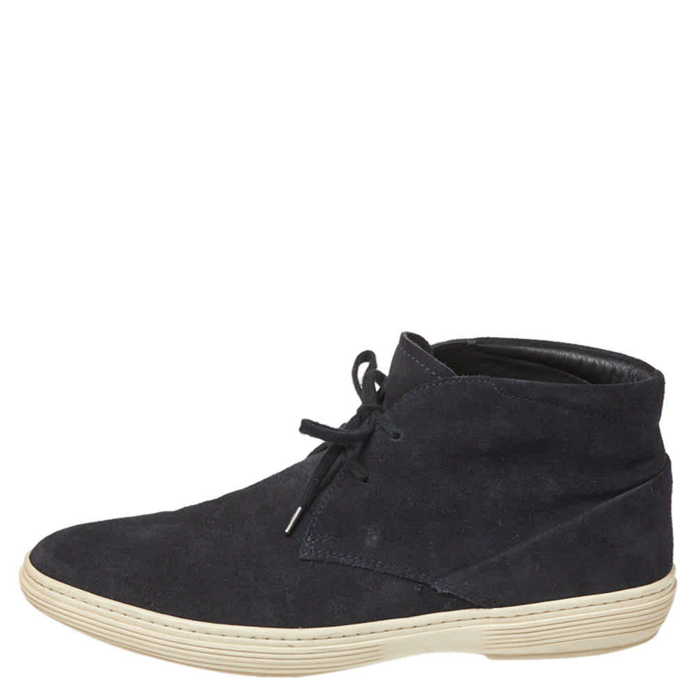 Tod's Black Suede Desert Ankle Boots Size 40