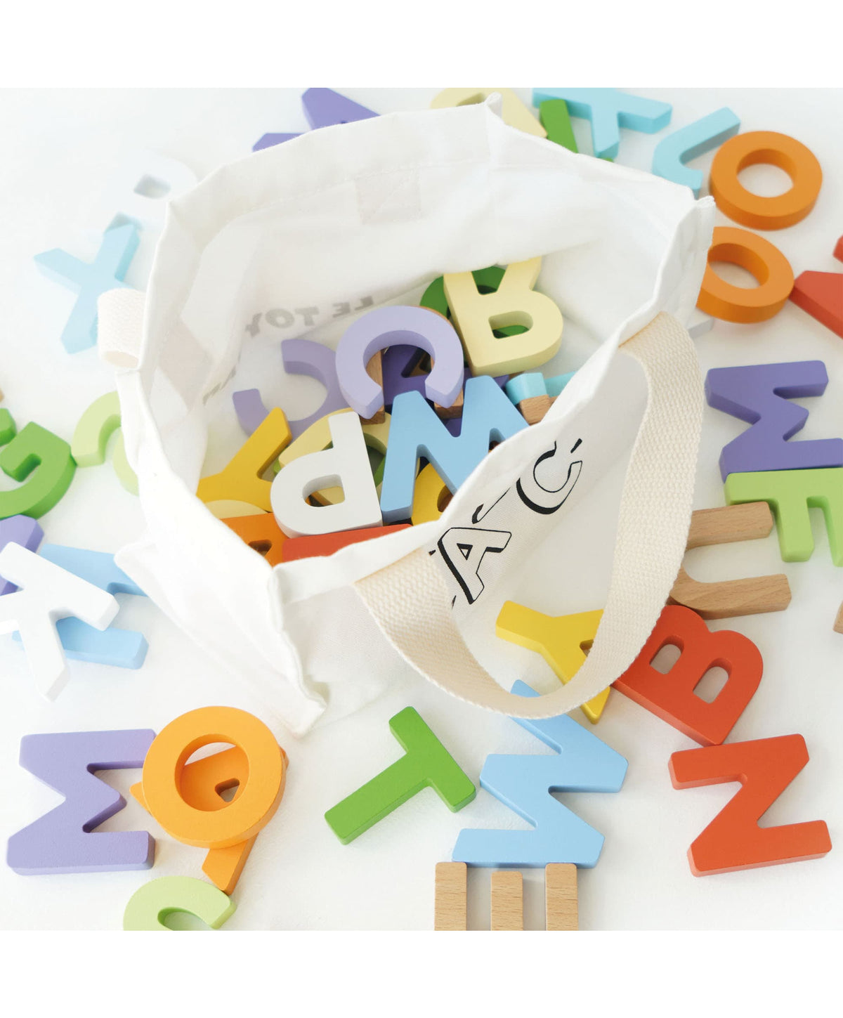 Le Toy Van Wooden Alphabet Set & Bag