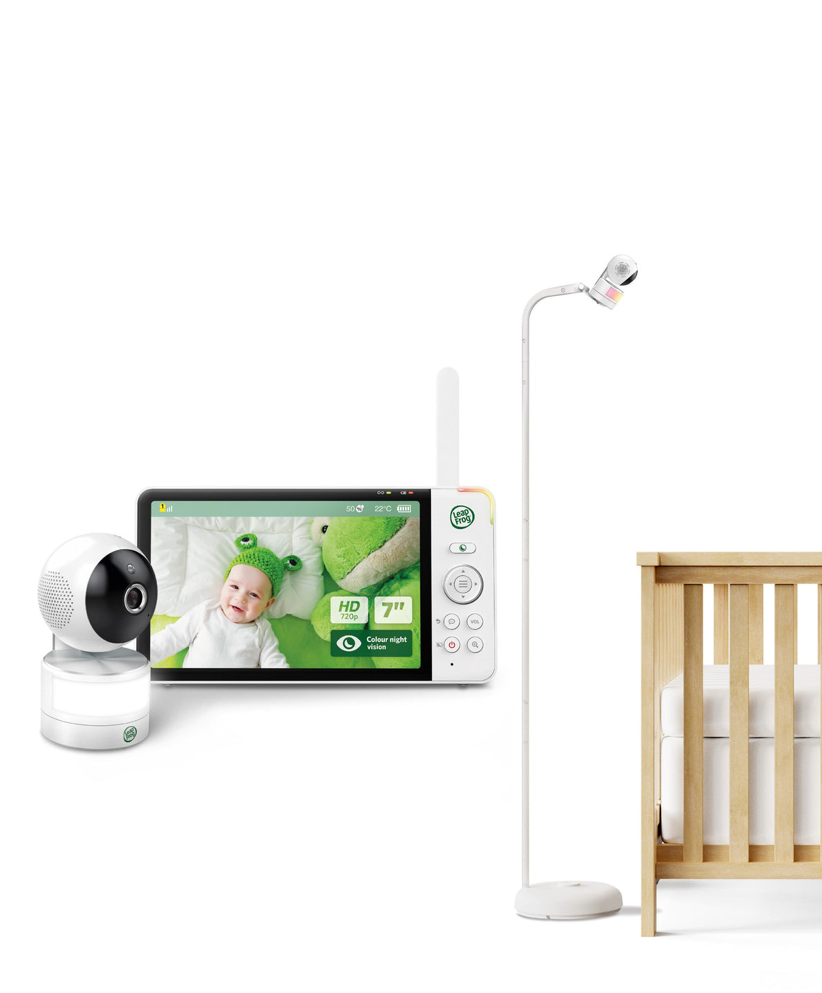 LeapFrog LF4915HD 5 Inch Wi-Fi  Pan & Tilt Monitor & Floorstands
