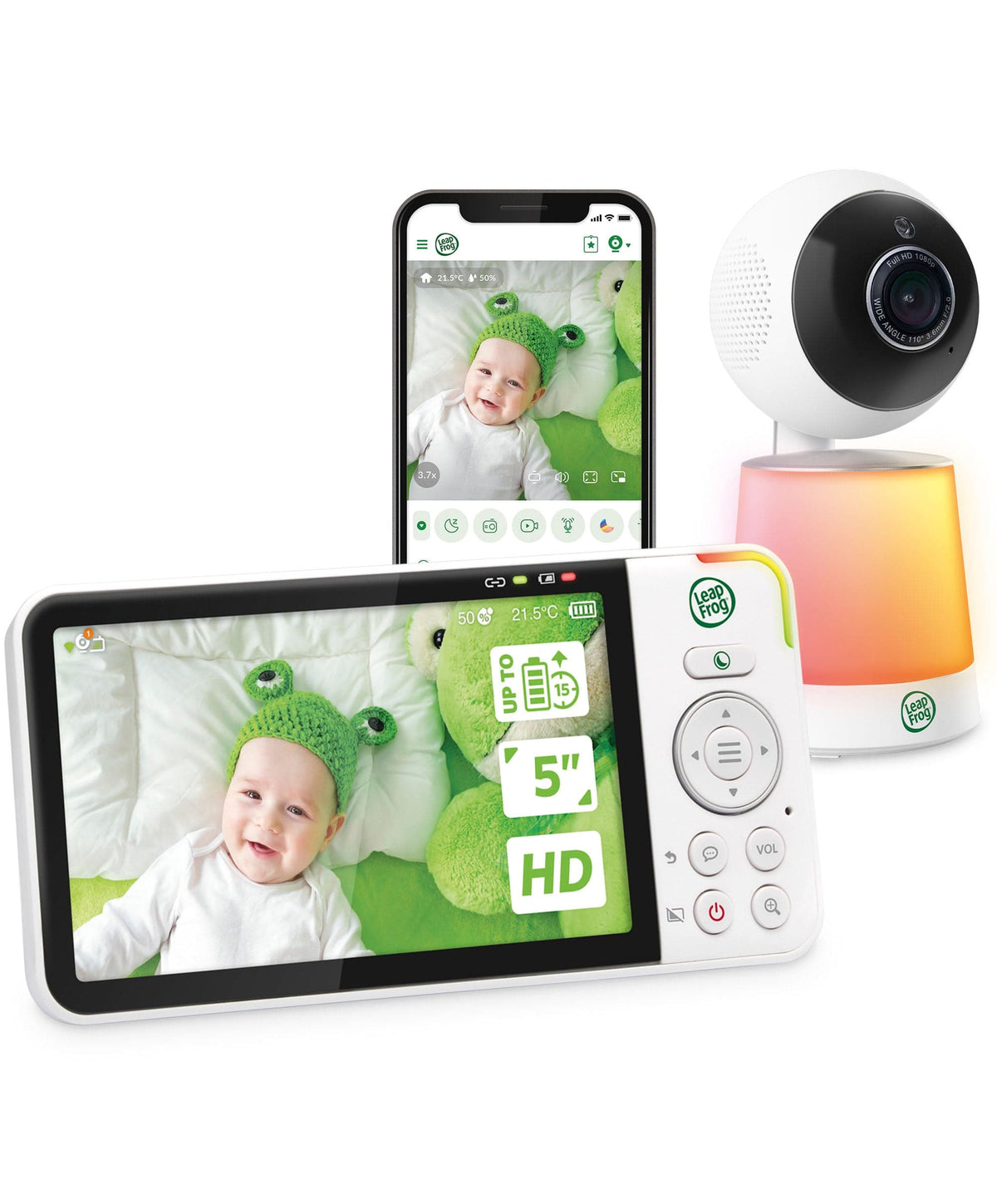 LeapFrog LF4915HD 5 Inch Wi-Fi  Pan & Tilt Monitor & Floorstands