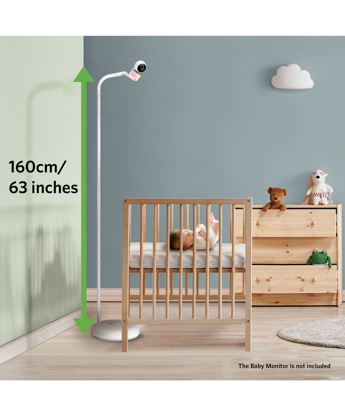 Leapfrog 7 Inch LF4917HD Pan & Tilt Monitor with Floorstand - White