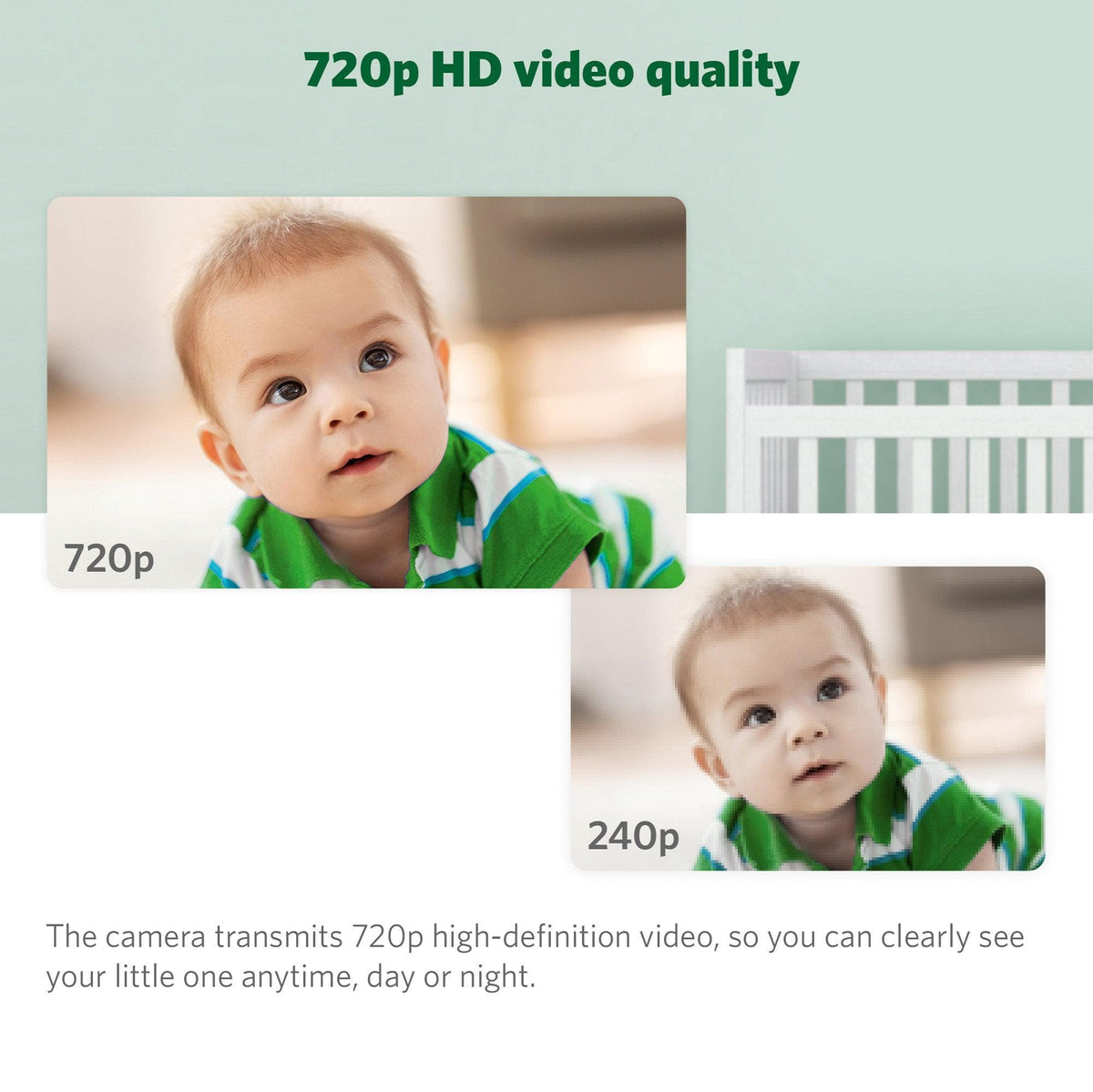 LeapFrog LF915HD 5 Inch Video Baby Monitor & Floorstand - White