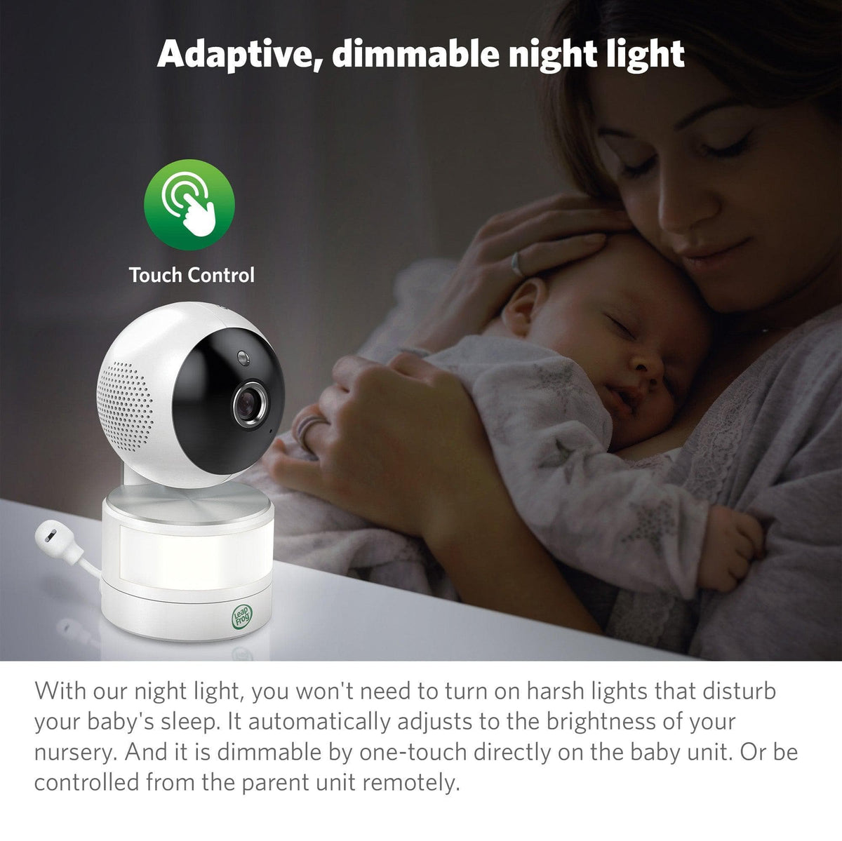 LeapFrog LF915HD 5 Inch Video Baby Monitor & Floorstand - White
